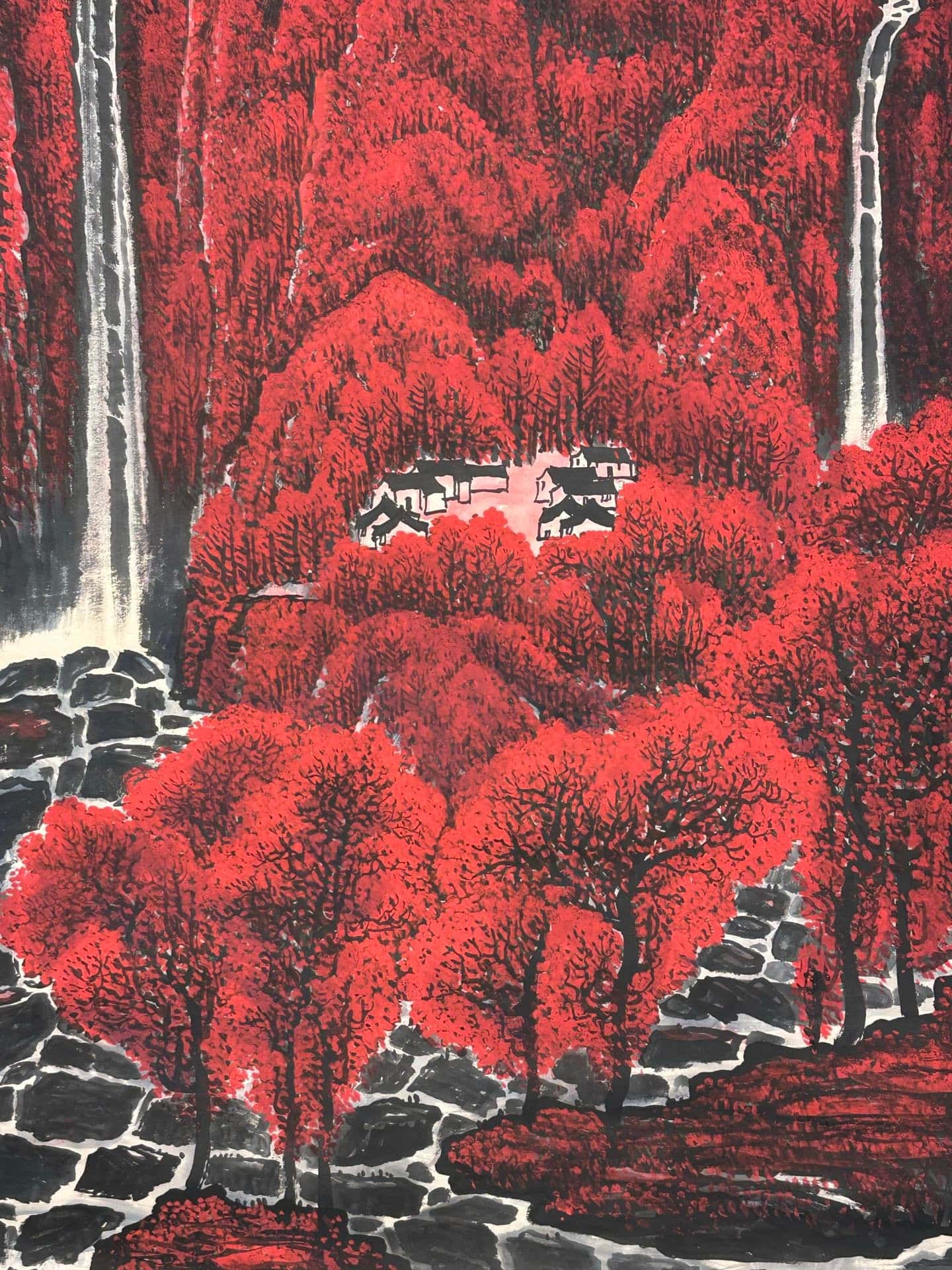 Chinese scroll painting Li Keran