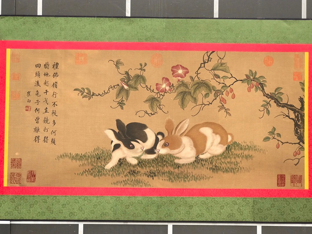 Chinese scroll painting Cui Bai