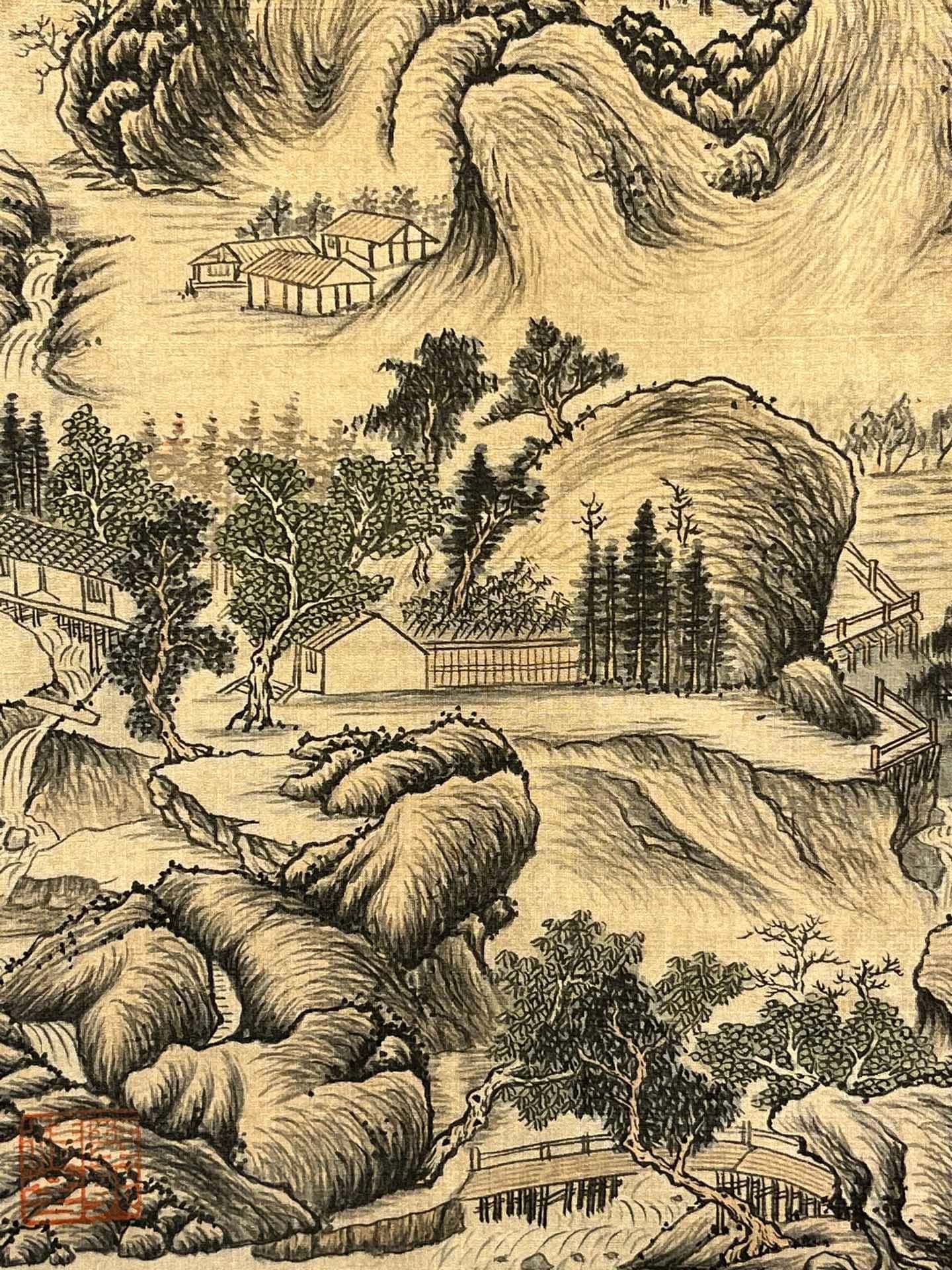 Chinese scroll painting Zhang Daqian