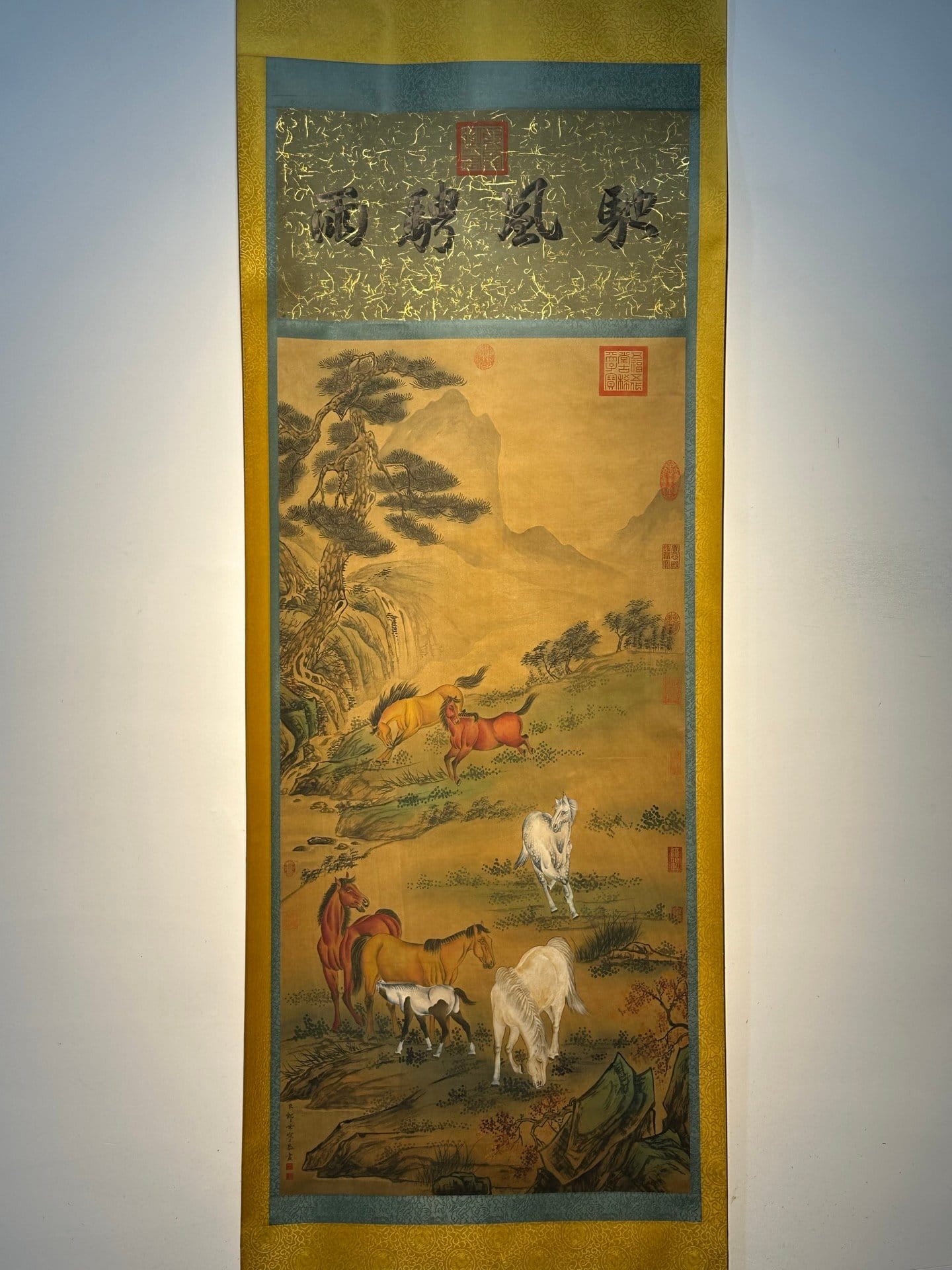Chinese scroll painting Giuseppe