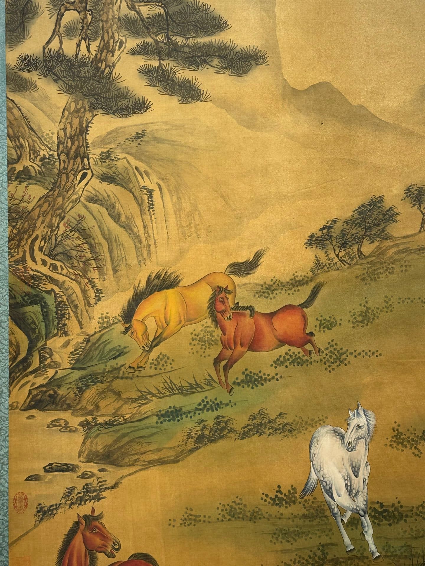 Chinese scroll painting Giuseppe