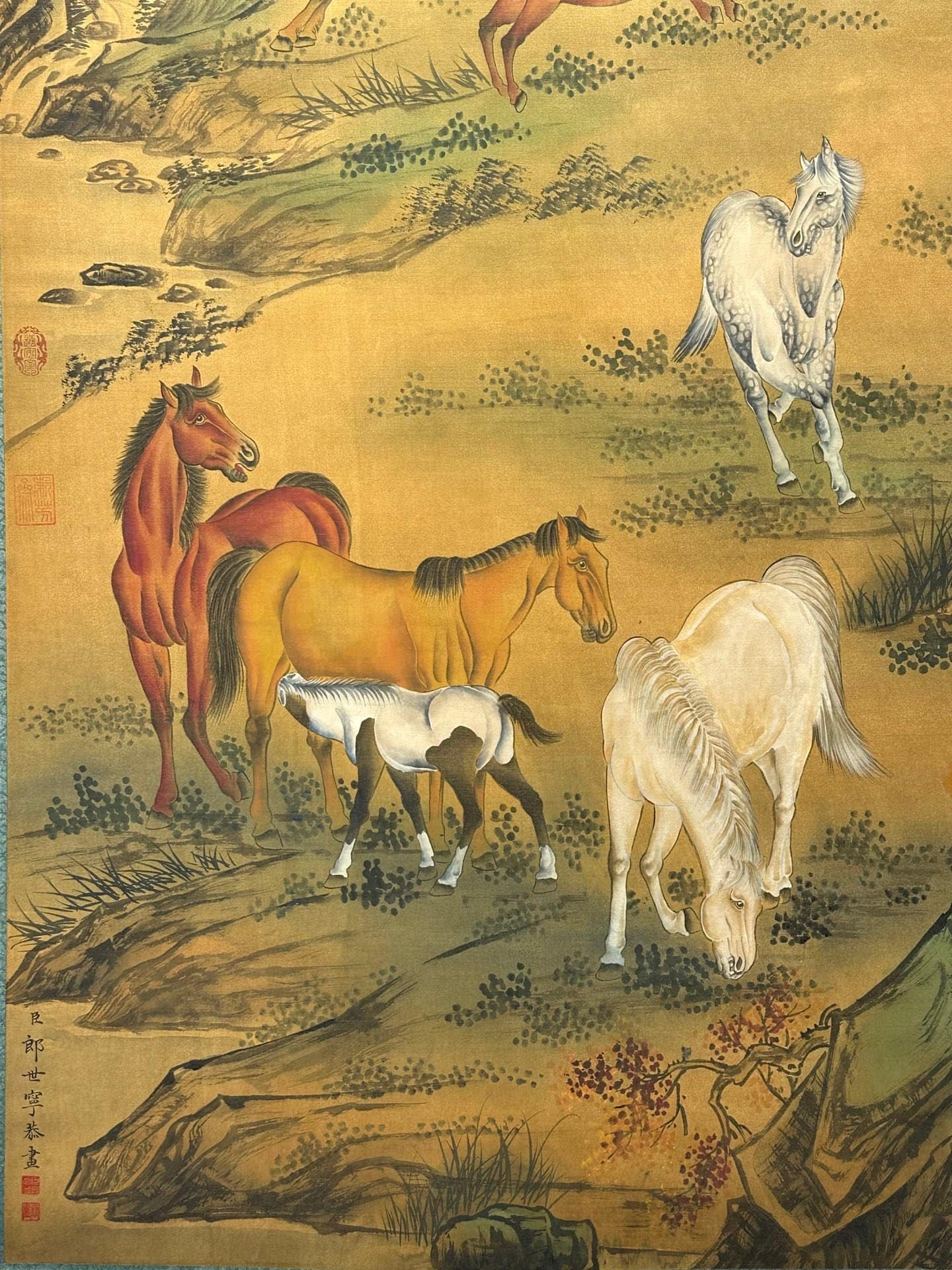 Chinese scroll painting Giuseppe