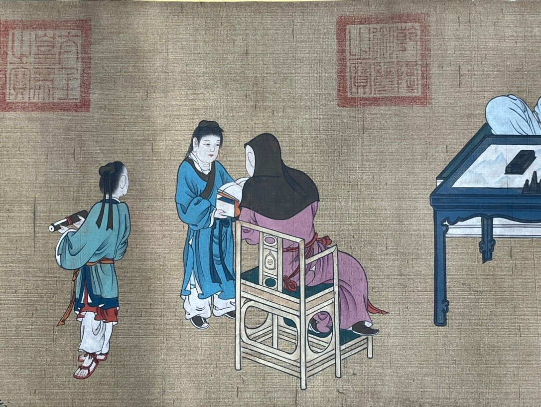 Chinese scroll painting Yan Liben