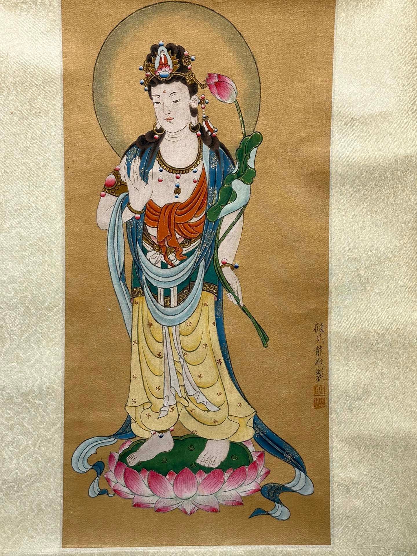 Chinese scroll painting Gu Jianlong