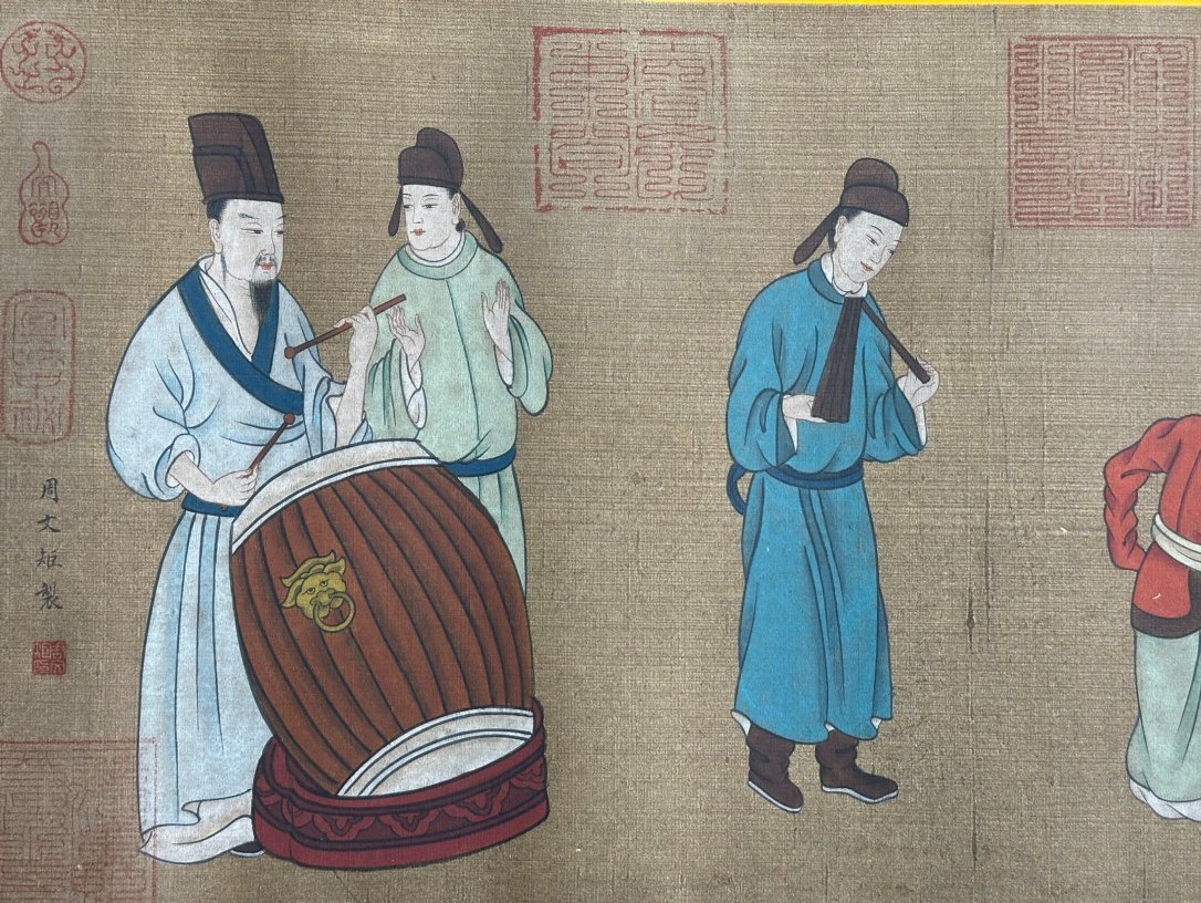 Chinese scroll painting Zhou Wenju