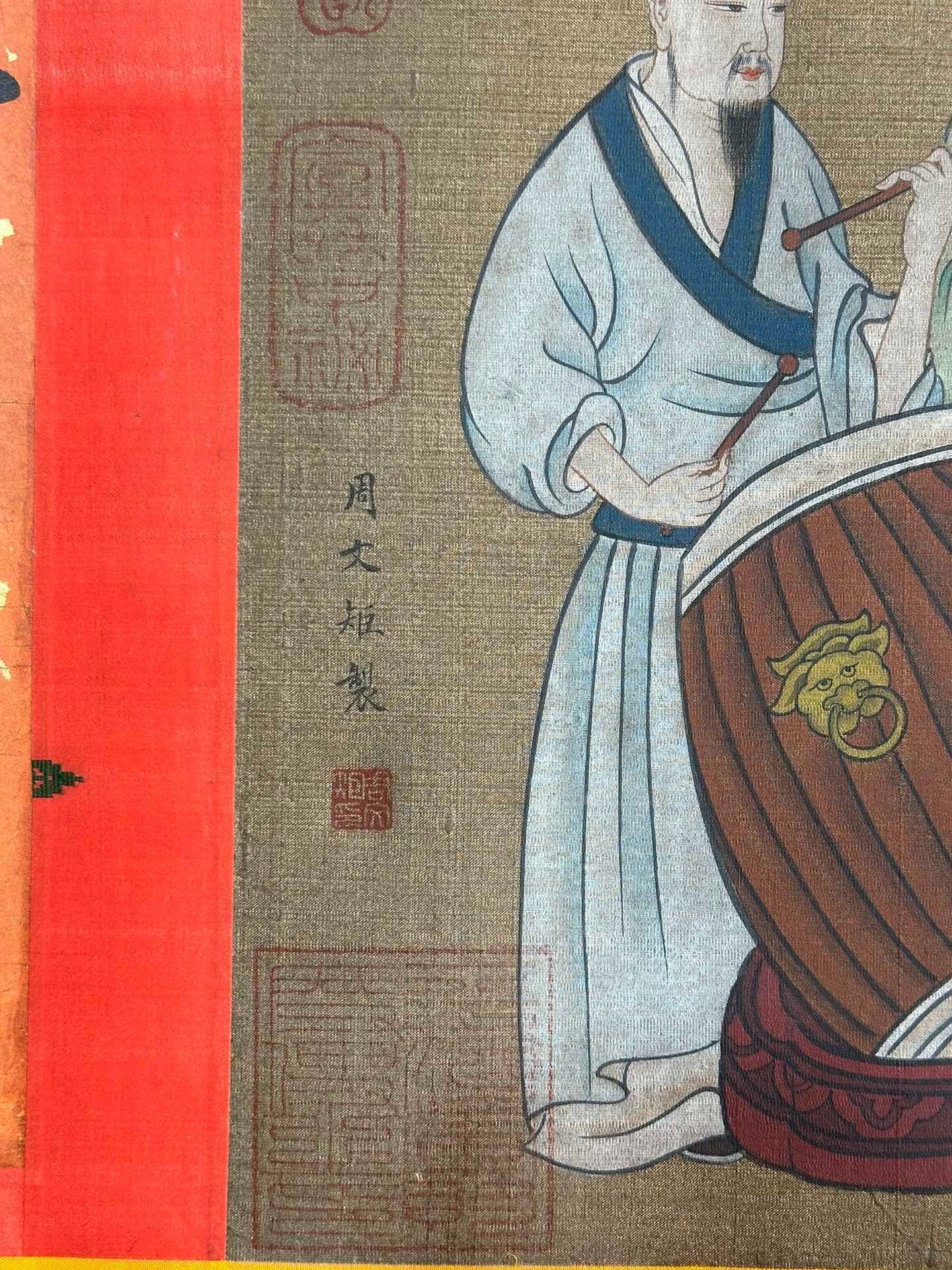 Chinese scroll painting Zhou Wenju
