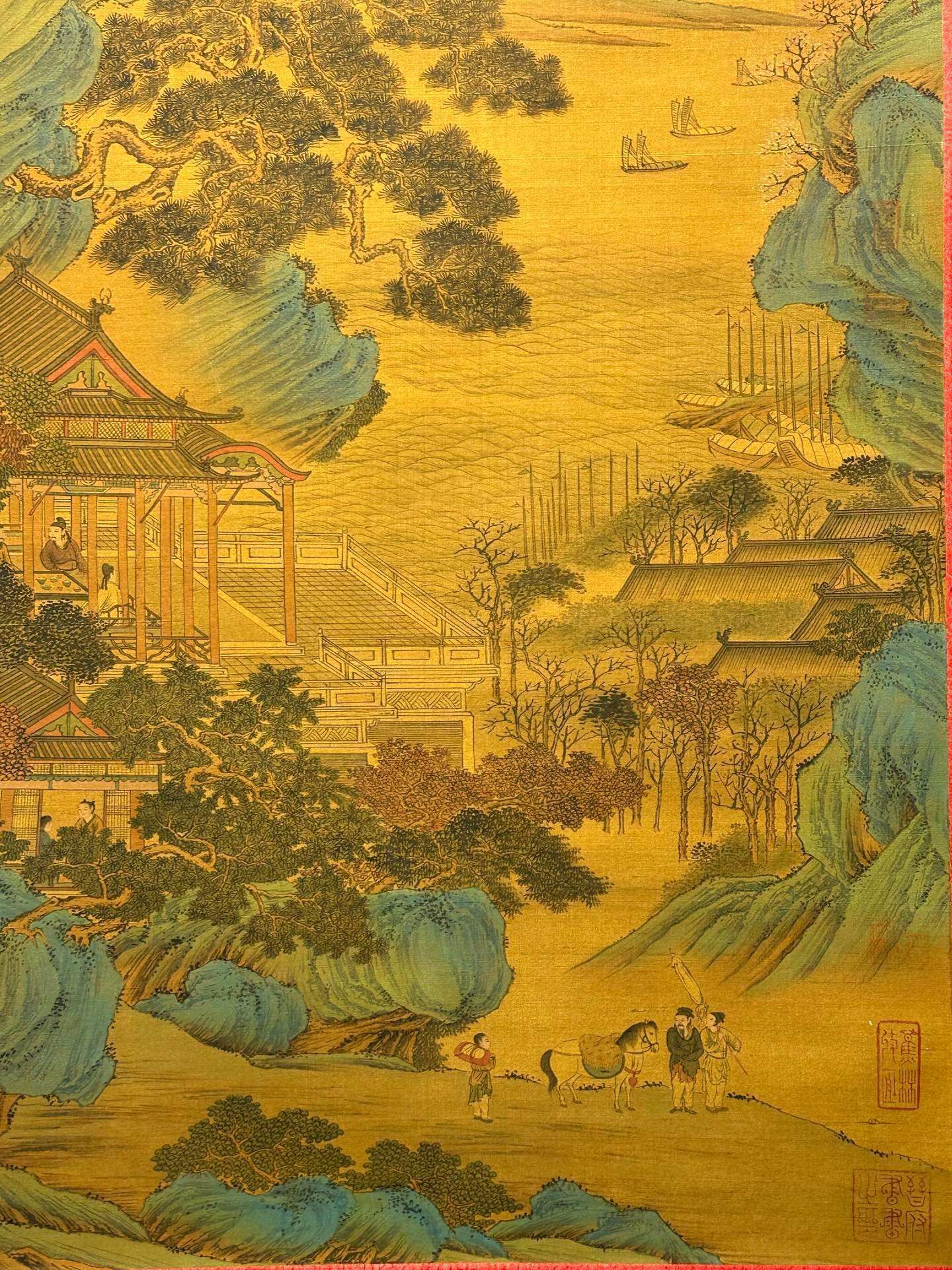 Chinese scroll painting Qin Shi Huang Ying Zheng