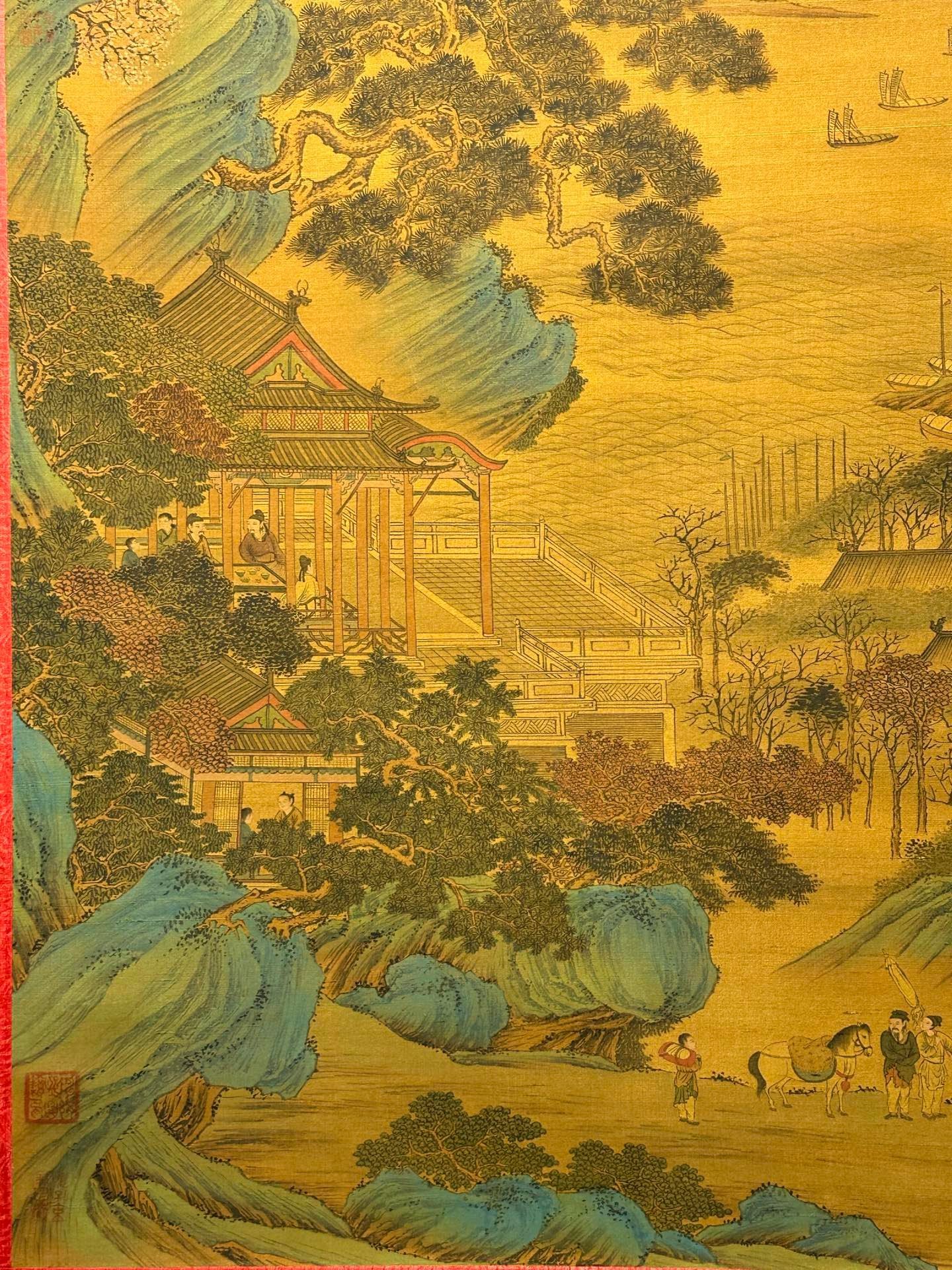Chinese scroll painting Qin Shi Huang Ying Zheng