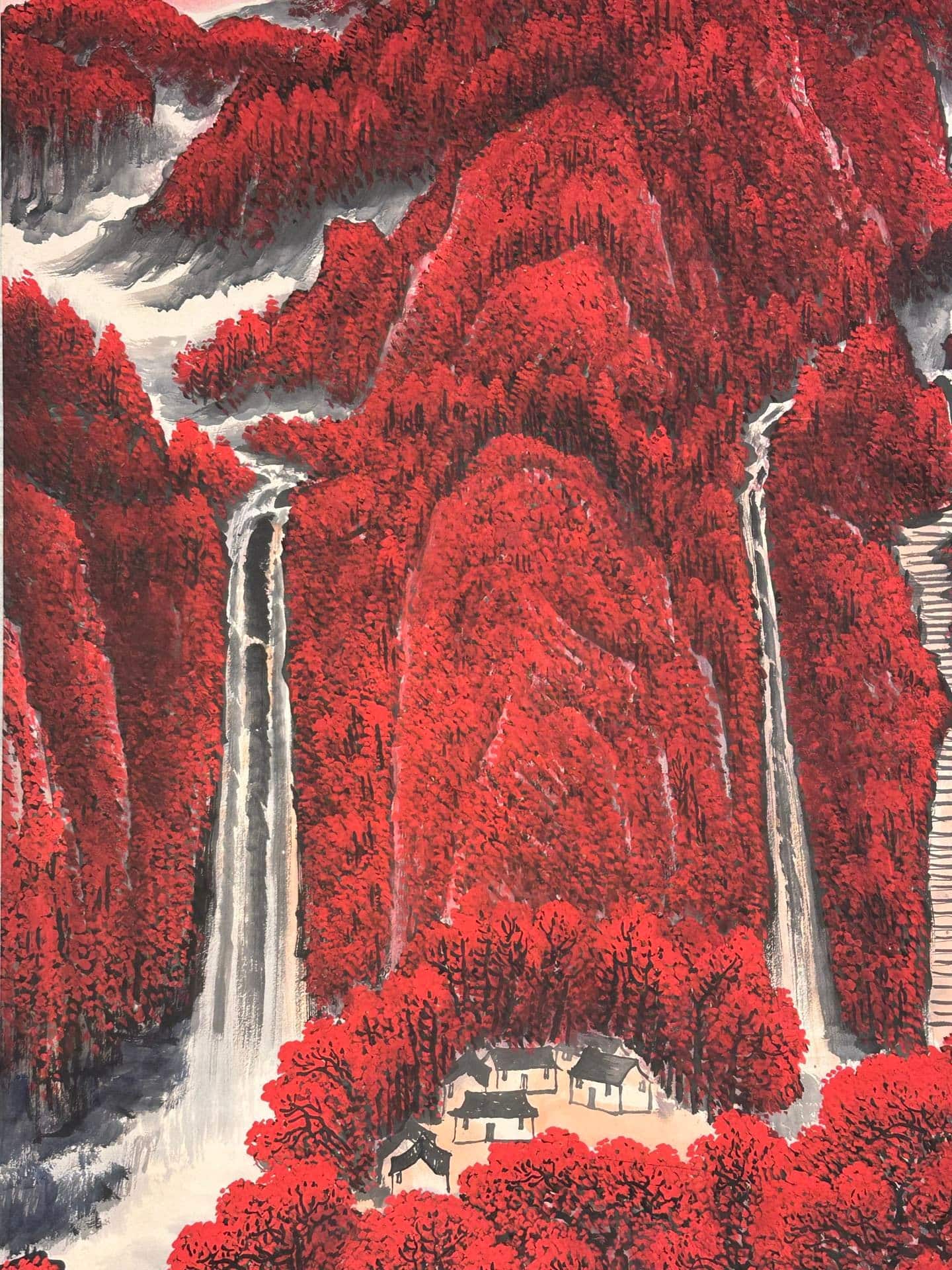 Chinese scroll painting Li Keran