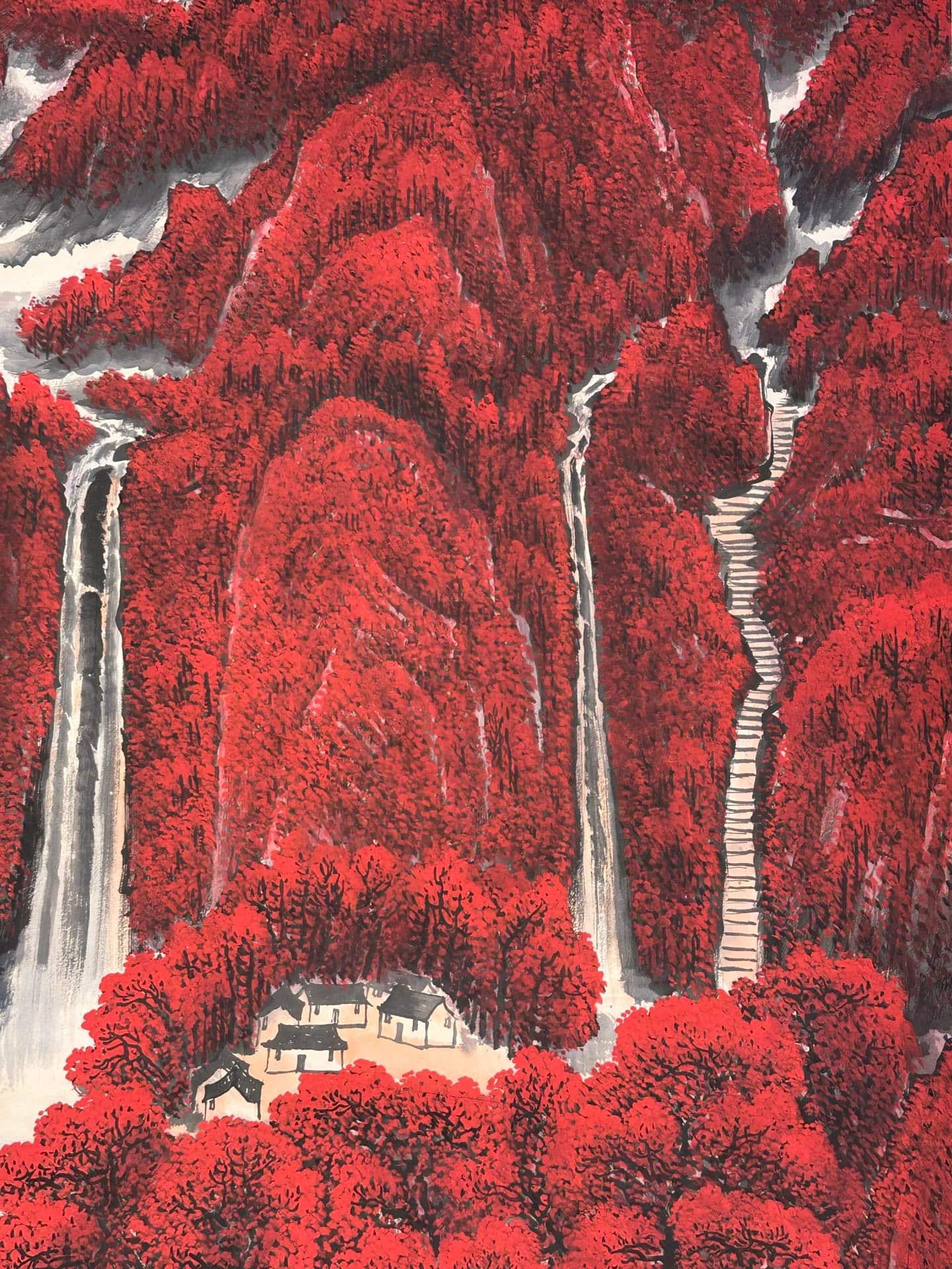 Chinese scroll painting Li Keran