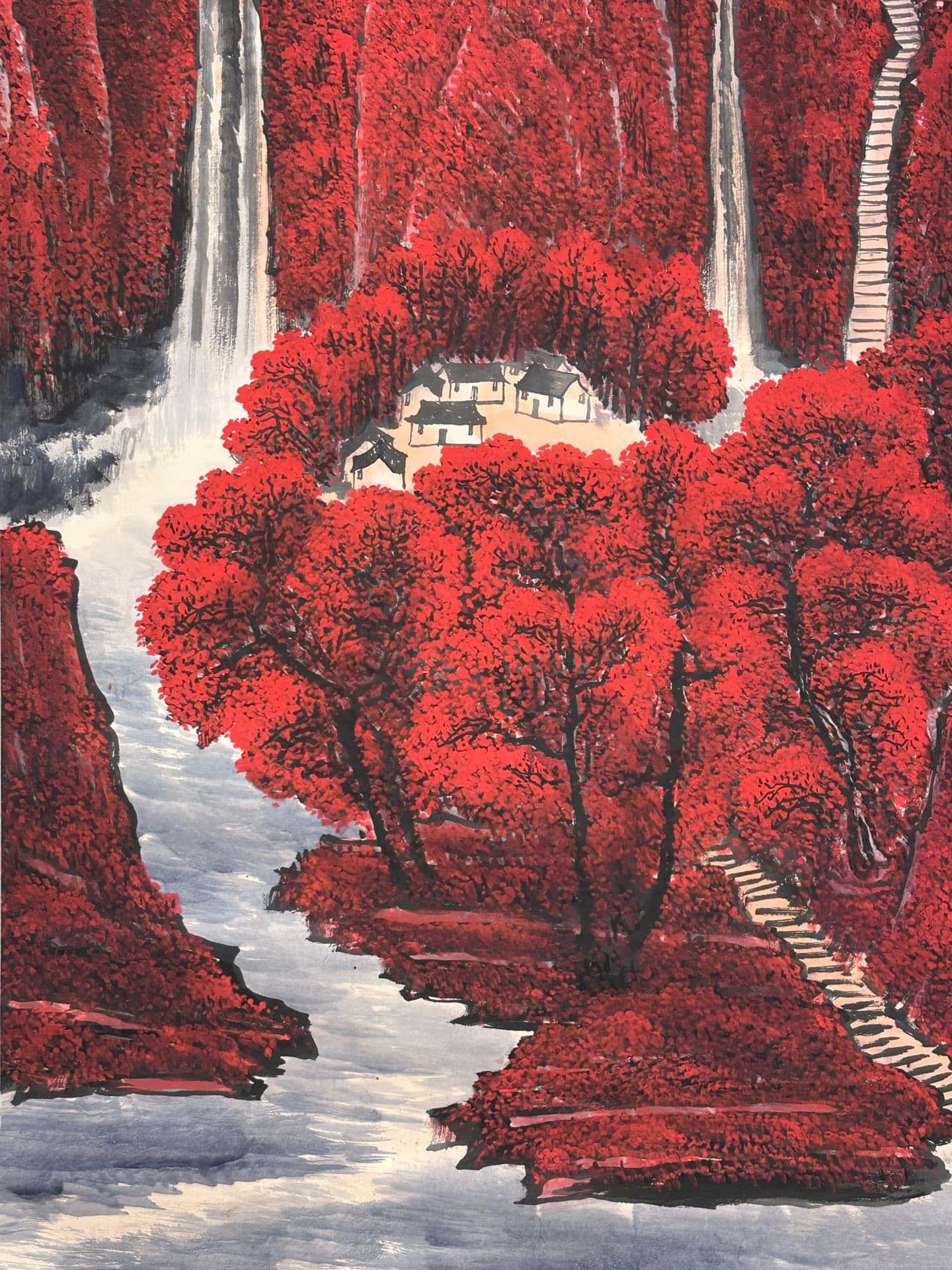 Chinese scroll painting Li Keran