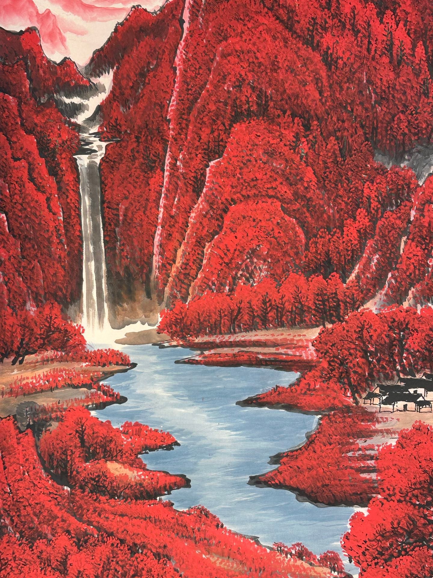 Chinese scroll painting Li Keran