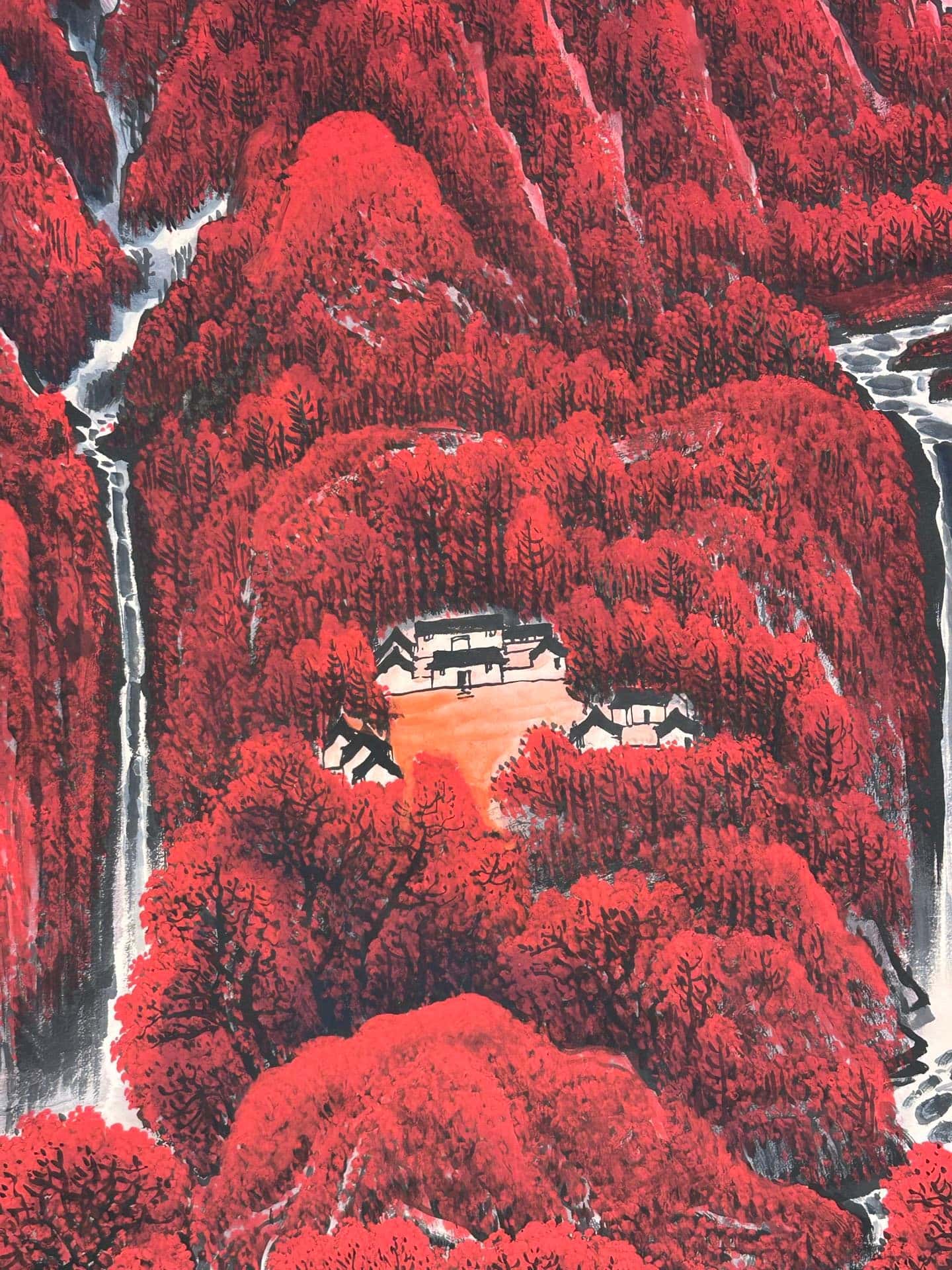 Chinese scroll painting Li Keran
