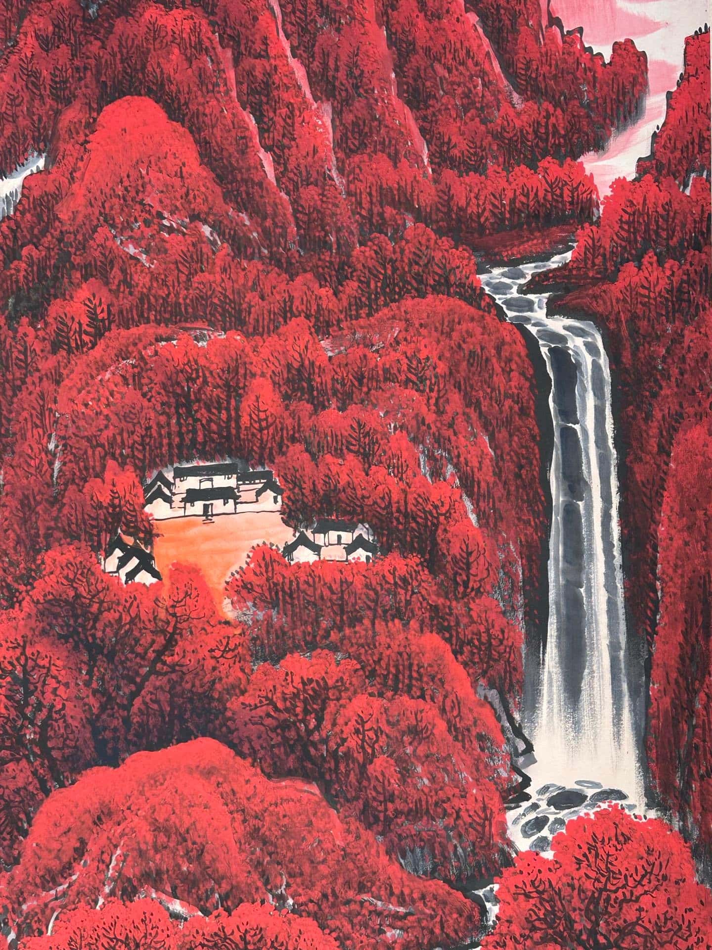 Chinese scroll painting Li Keran