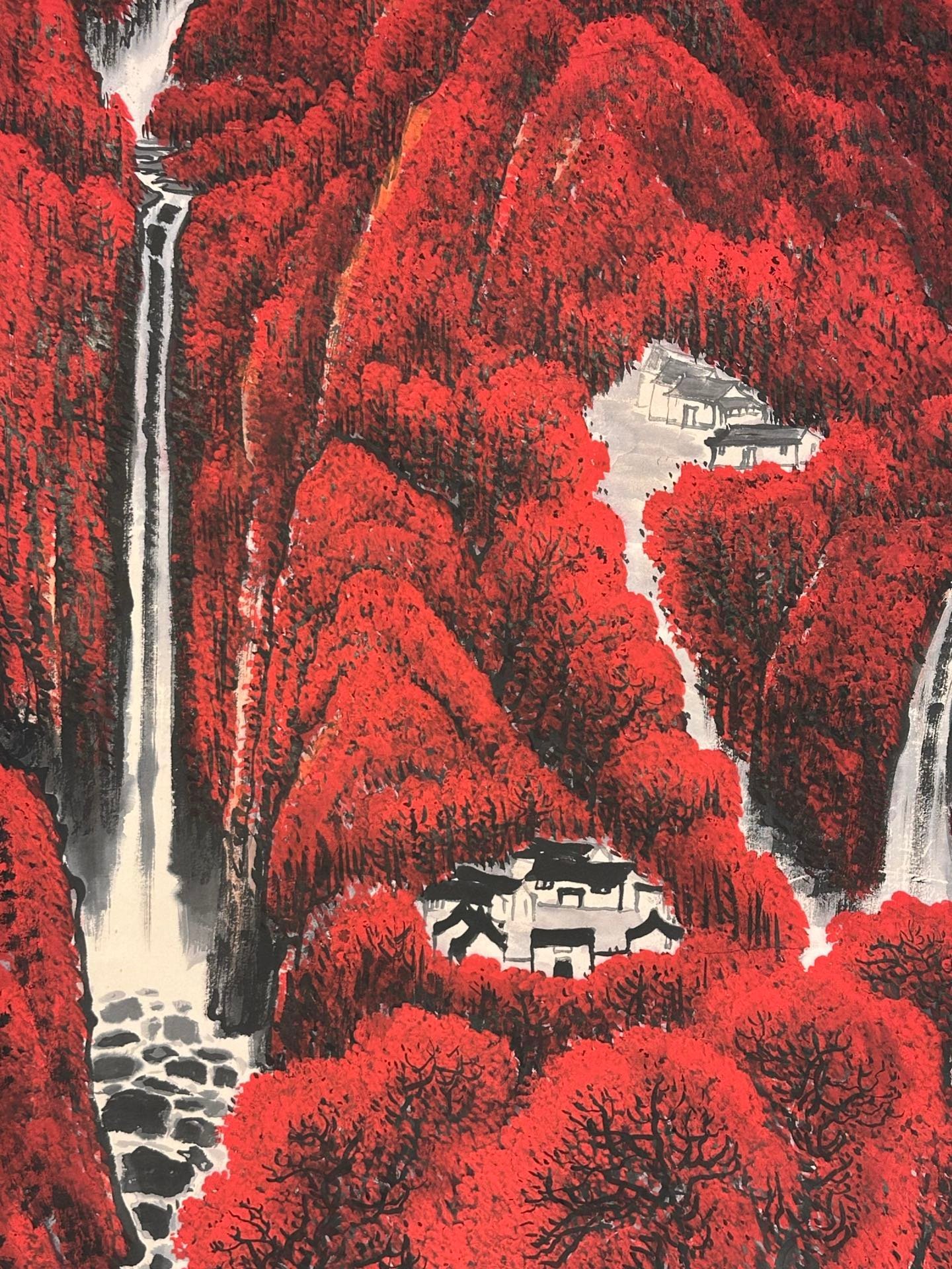 Chinese scroll painting Li Keran