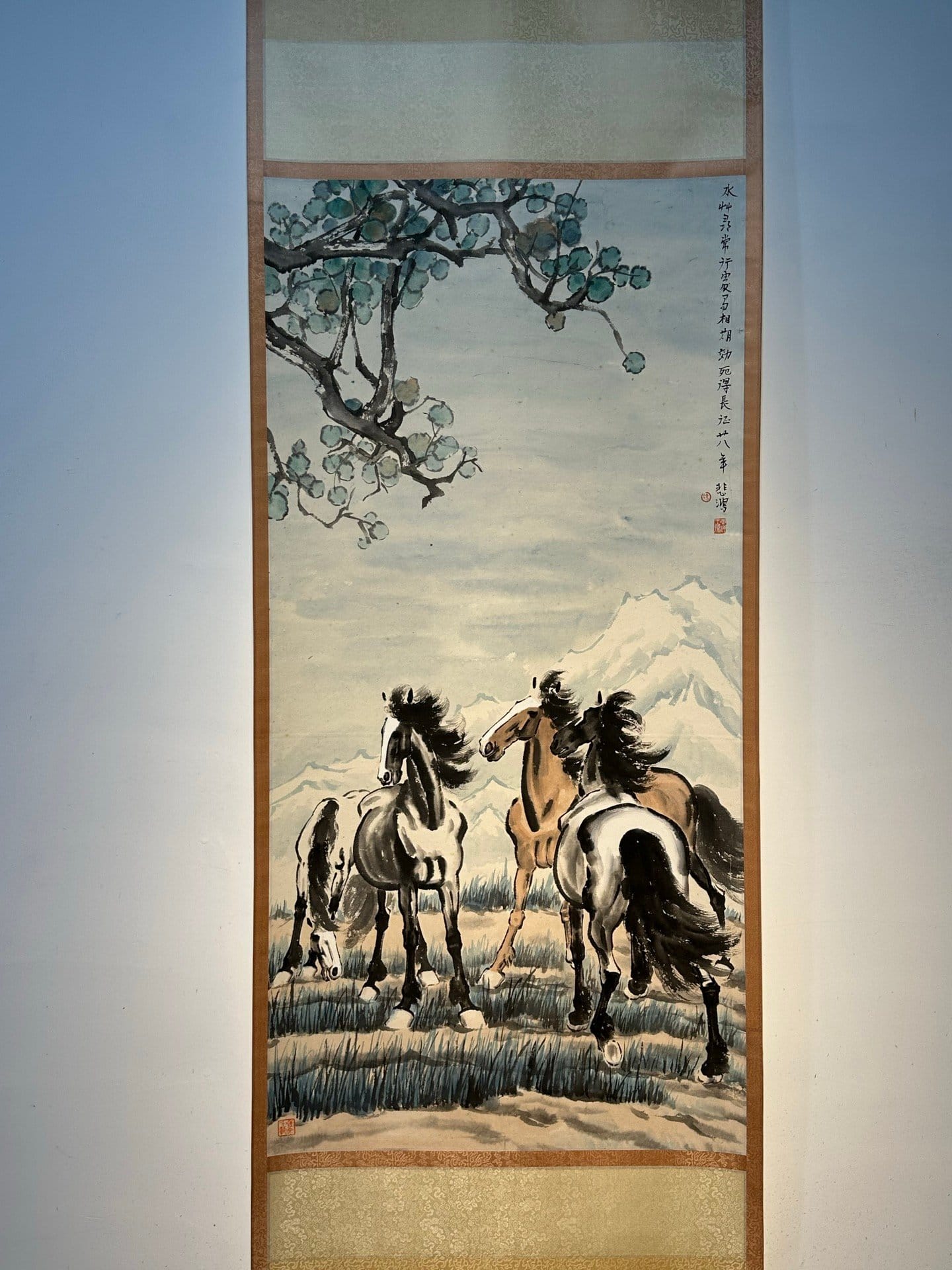 Chinese scroll painting Xu Beihong