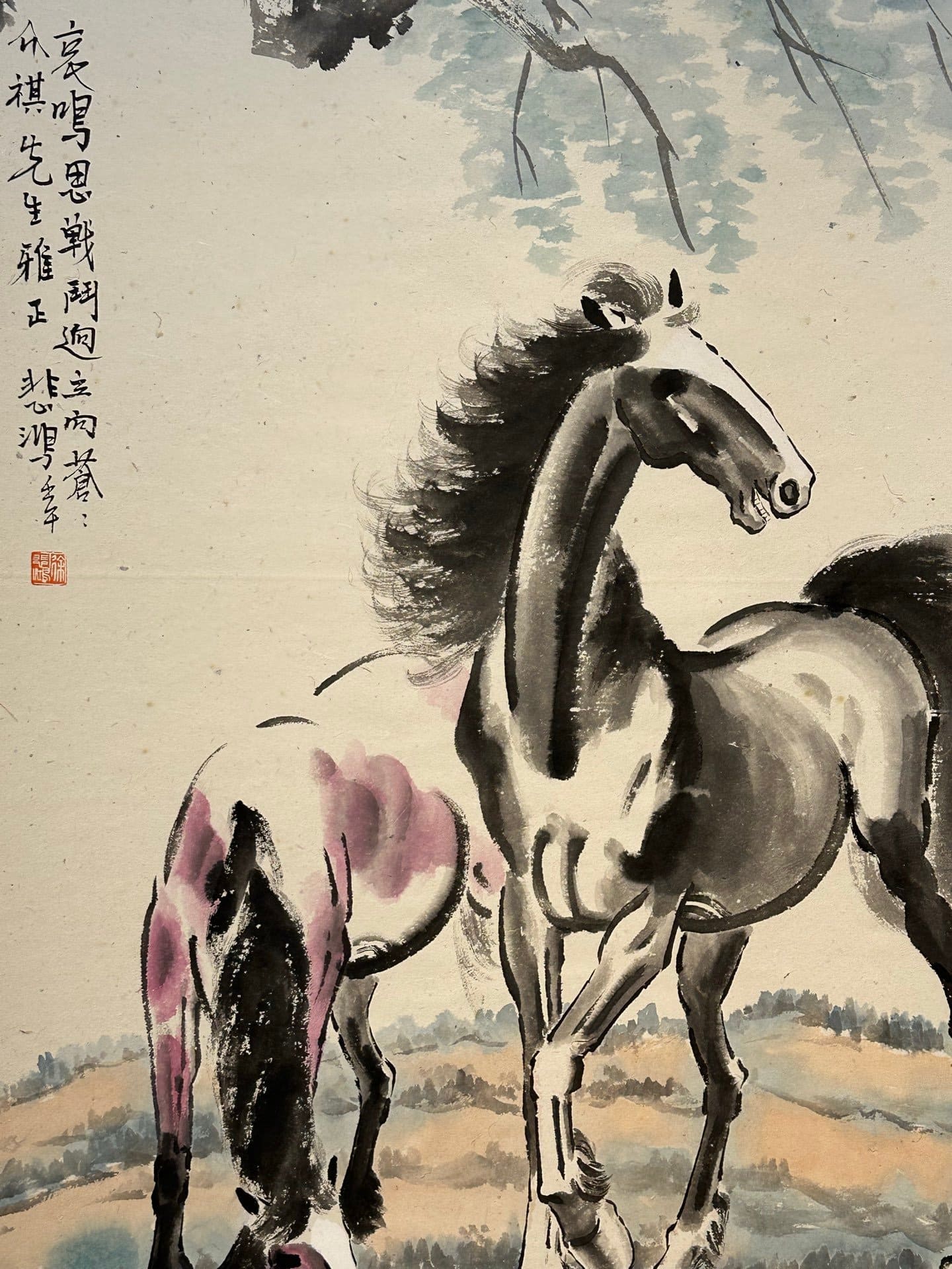 Chinese scroll painting Xu Beihong
