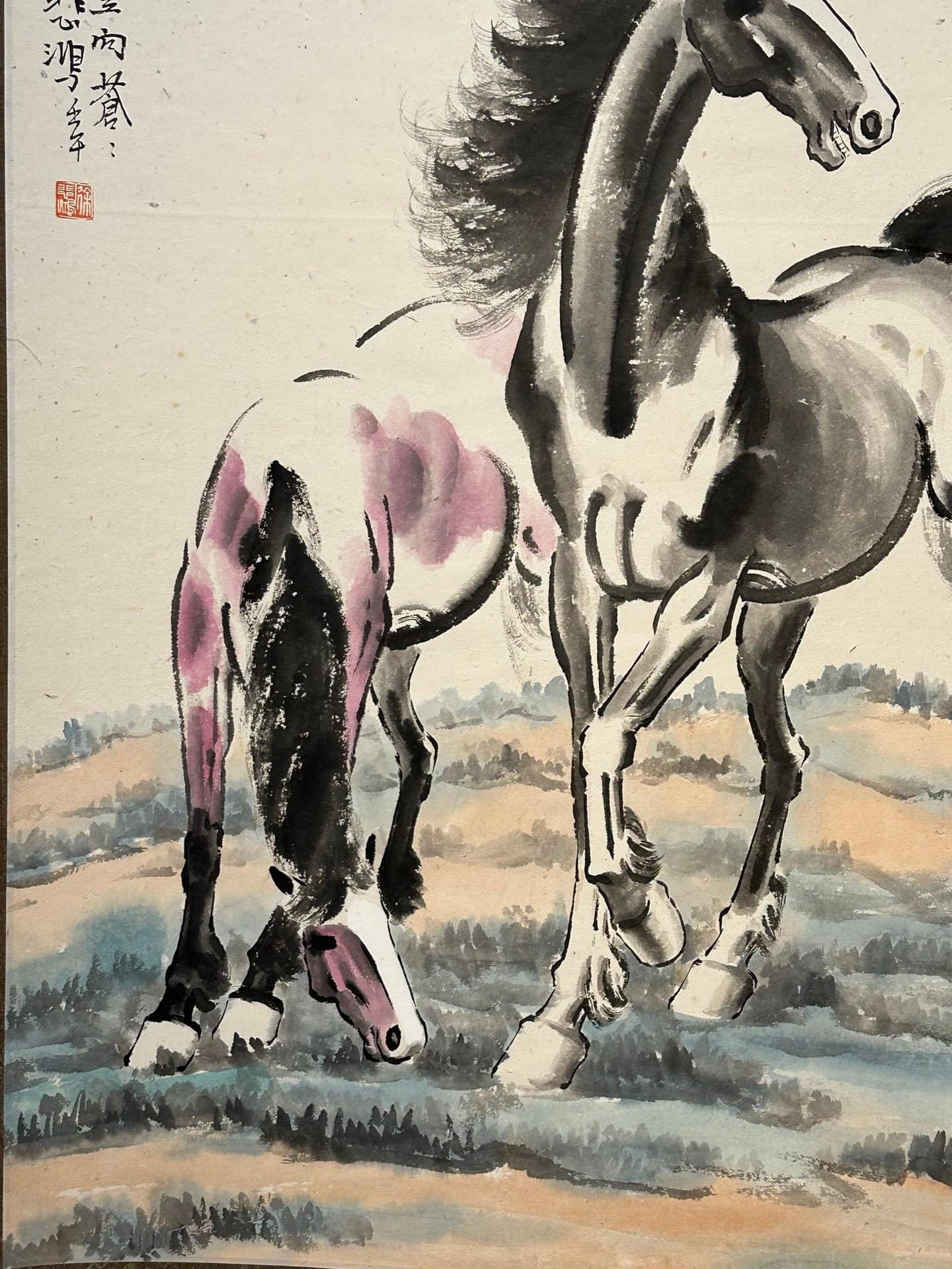 Chinese scroll painting Xu Beihong