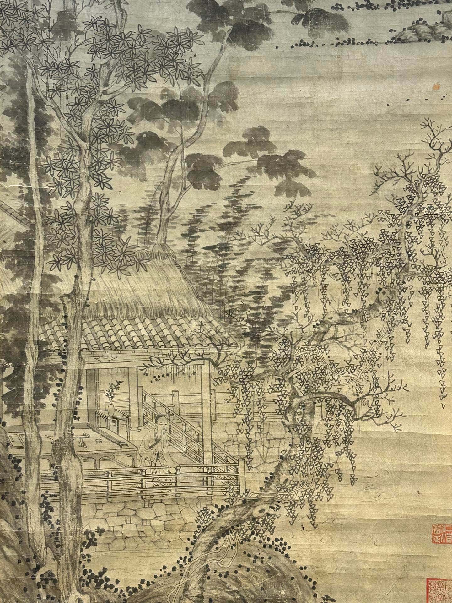Chinese scroll painting Ni Zan