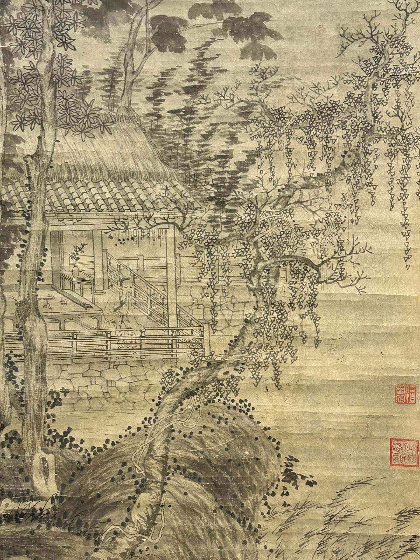 Chinese scroll painting Ni Zan