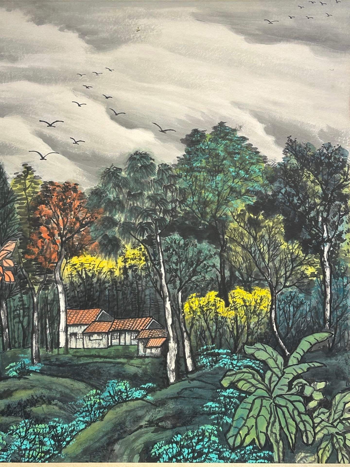 Chinese scroll painting Guan Shanyue