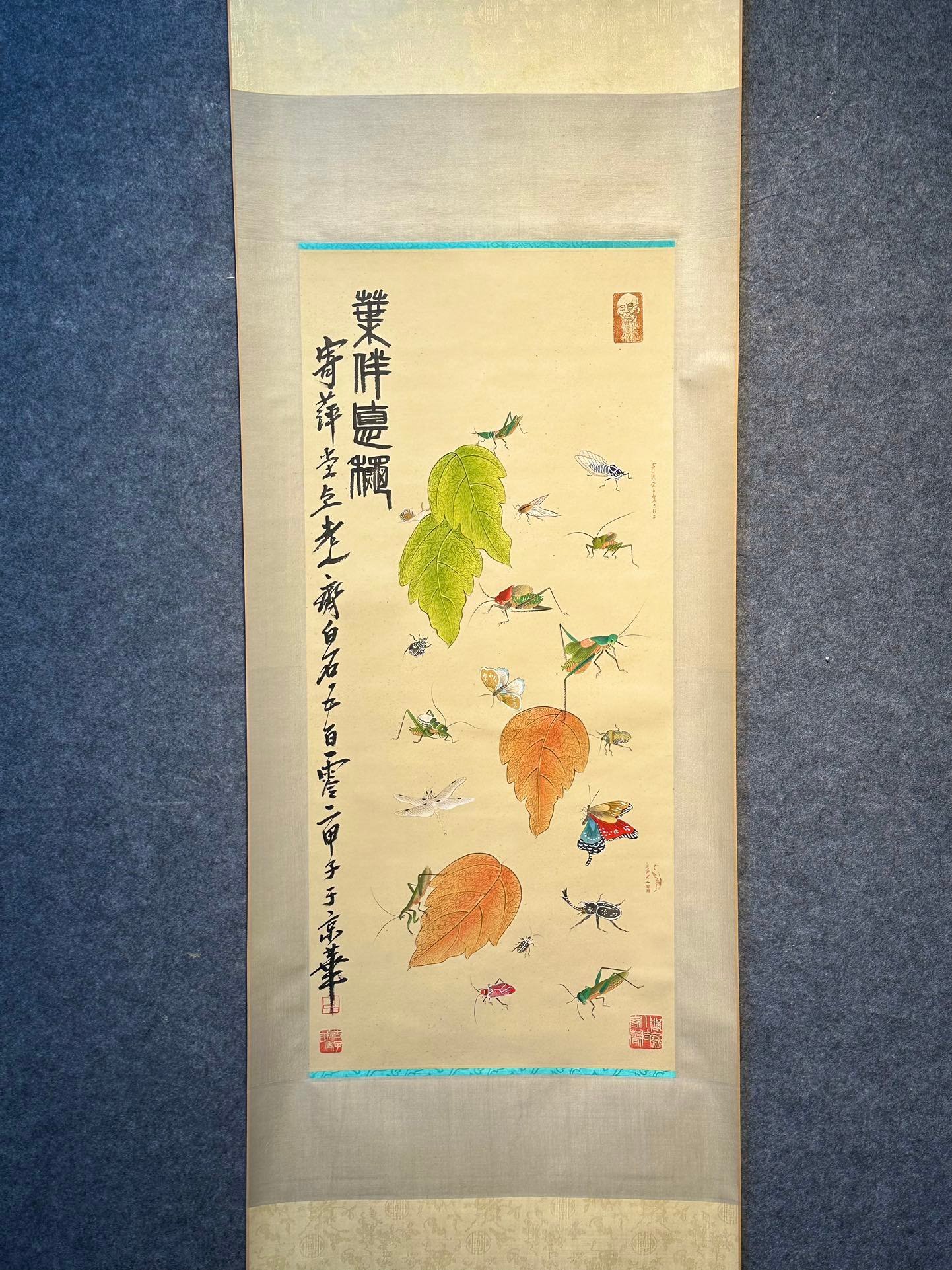 Chinese scroll painting Qi Baishi