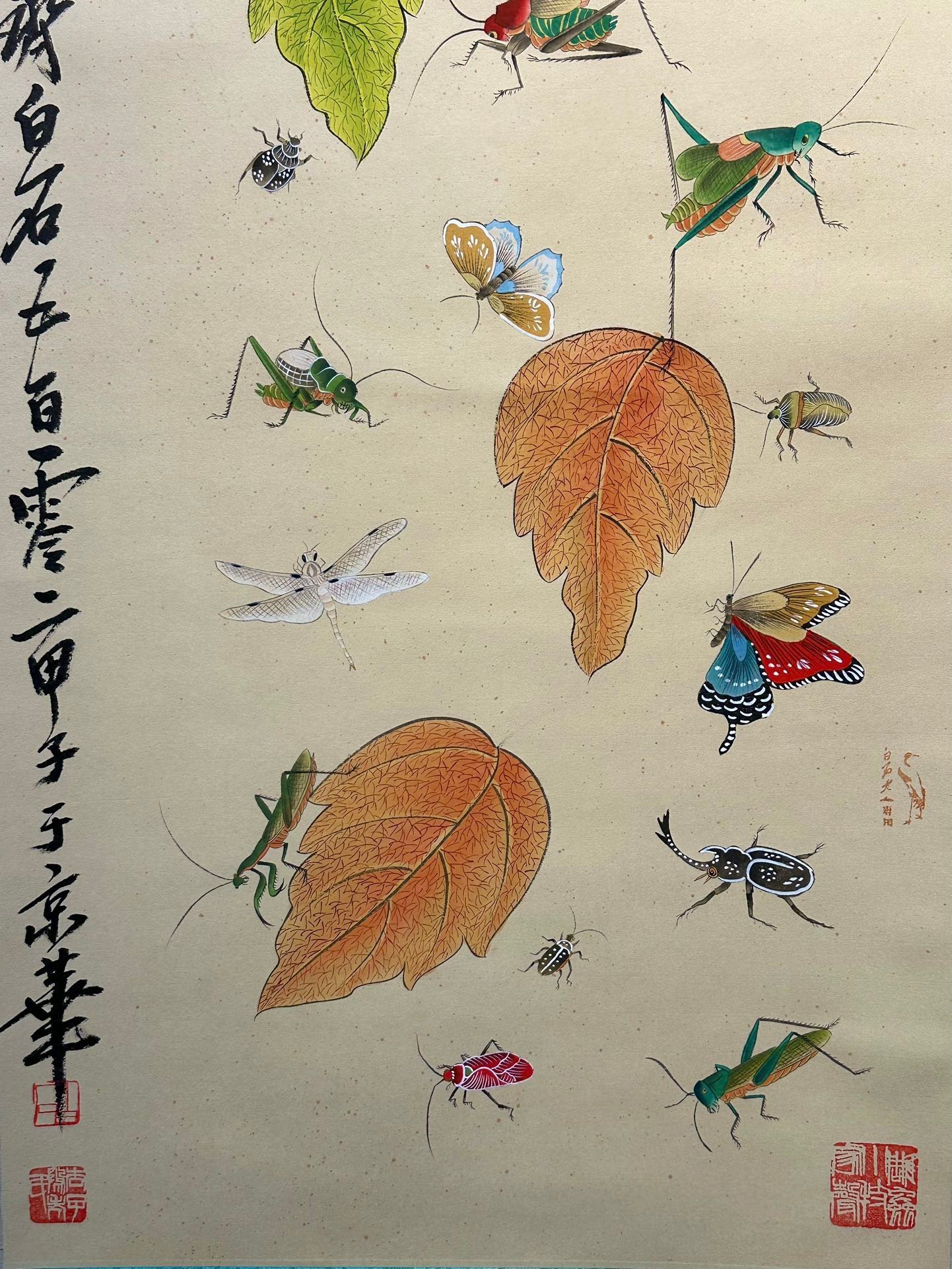 Chinese scroll painting Qi Baishi