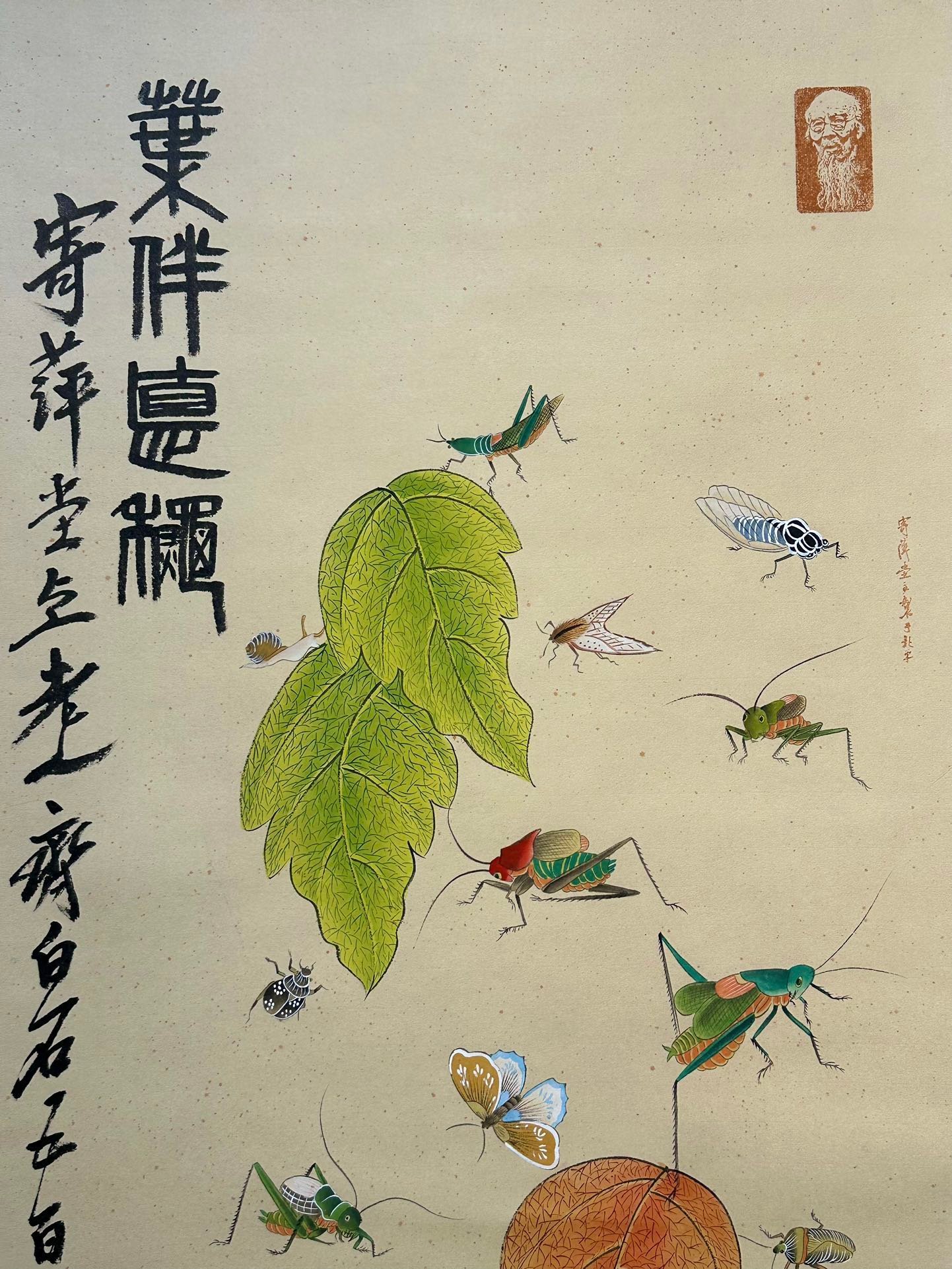 Chinese scroll painting Qi Baishi