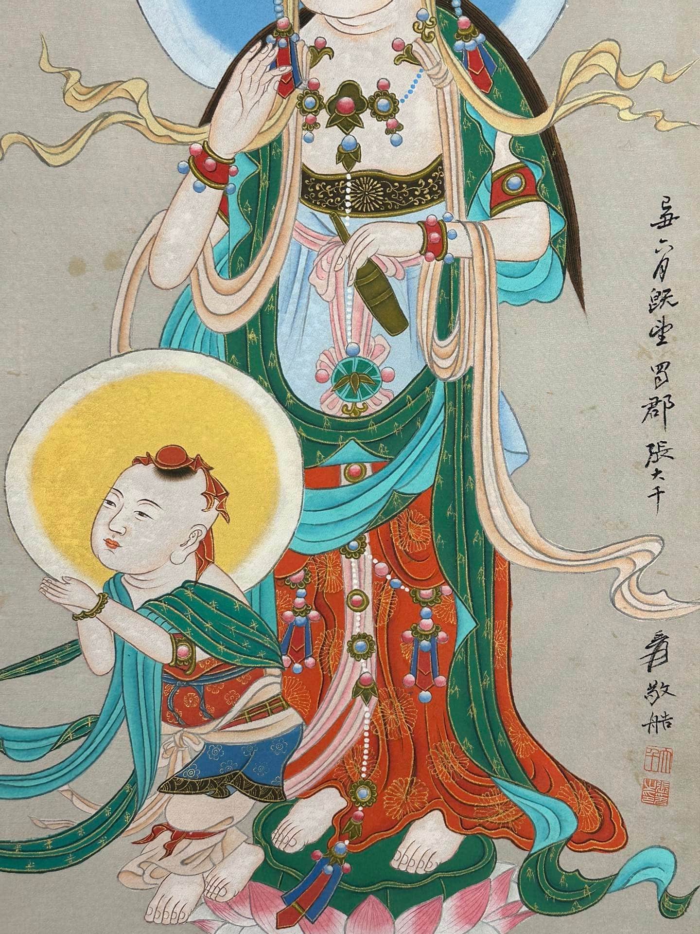 Chinese scroll painting Zhang Daqian