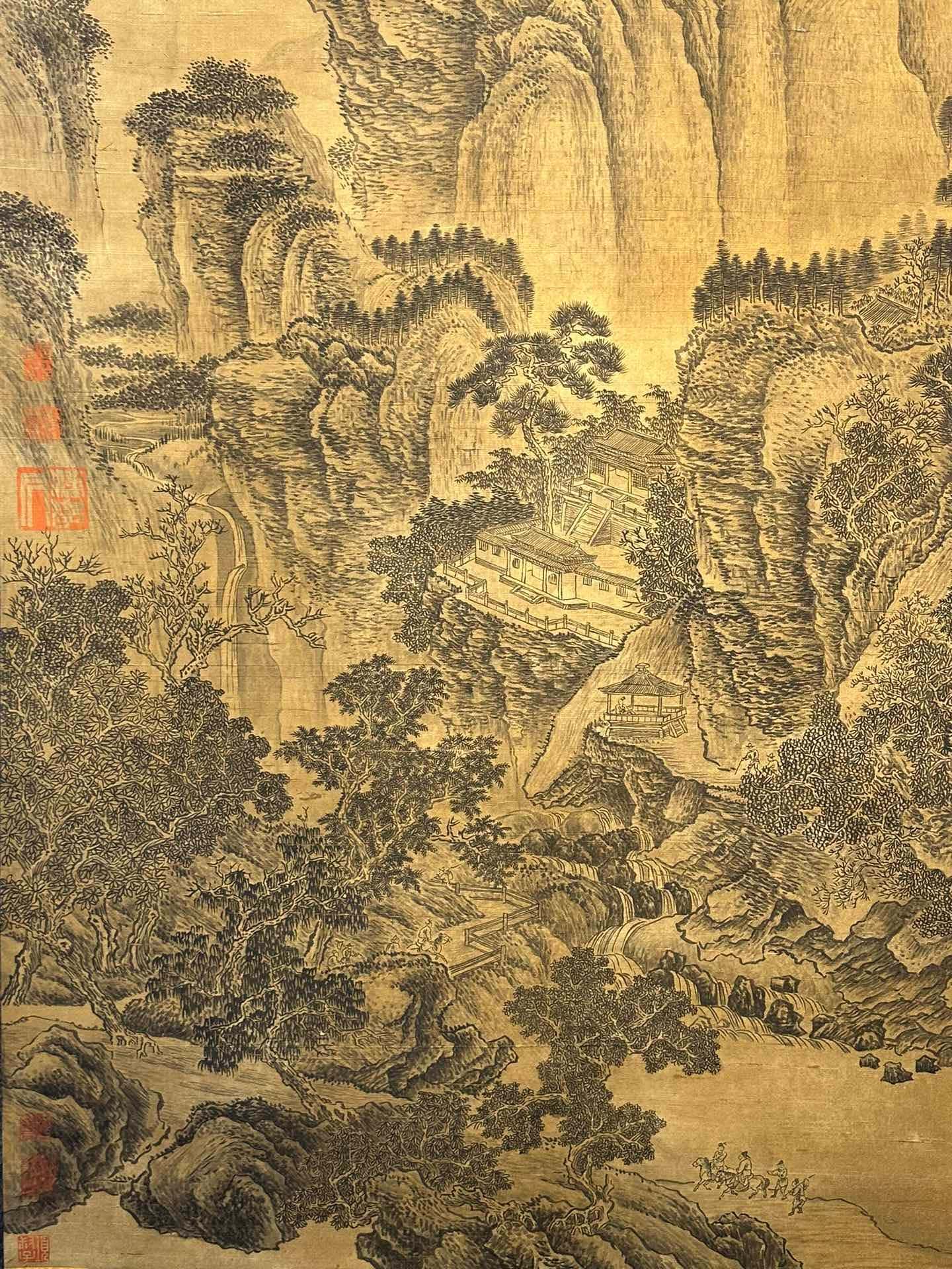 Chinese scroll painting Li Tang