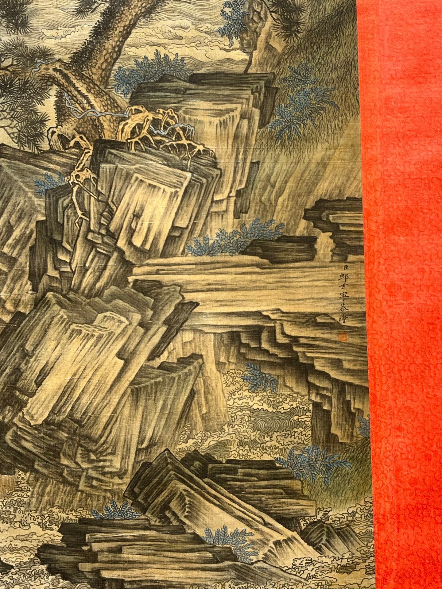 Chinese scroll painting Giuseppe
