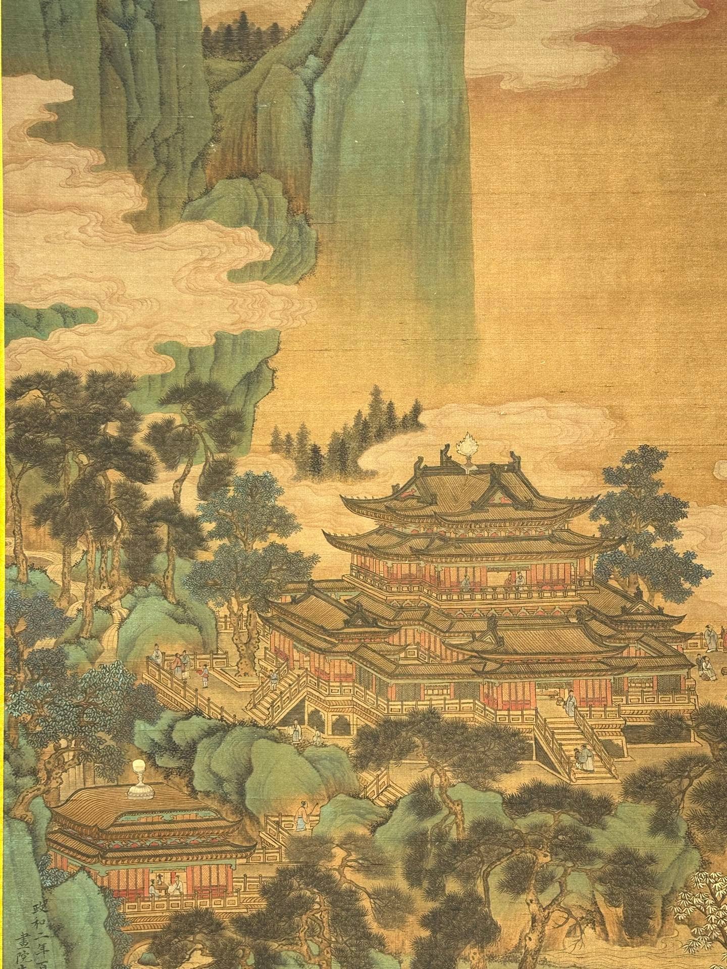 Chinese scroll painting Wang Ximeng