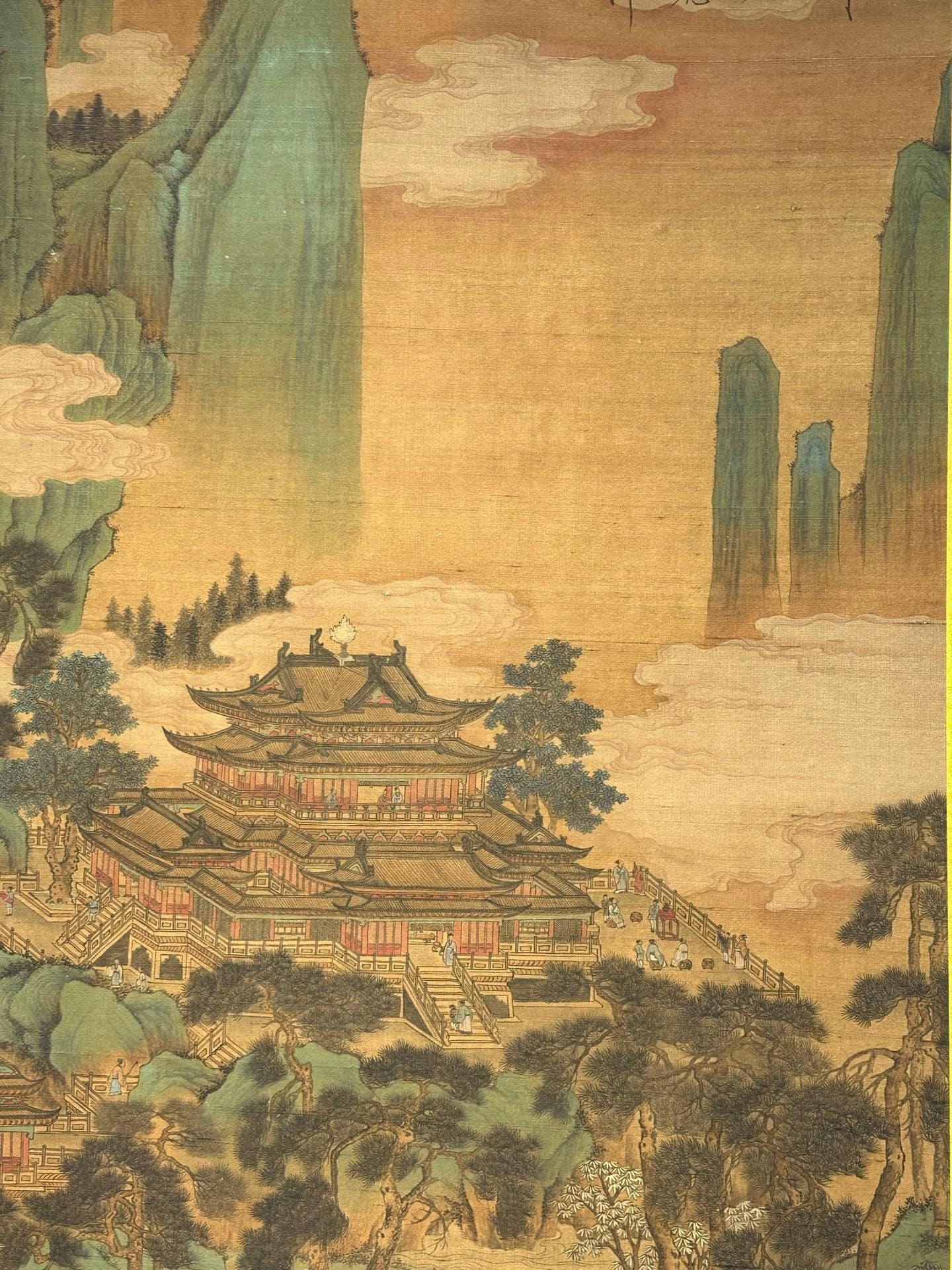 Chinese scroll painting Wang Ximeng