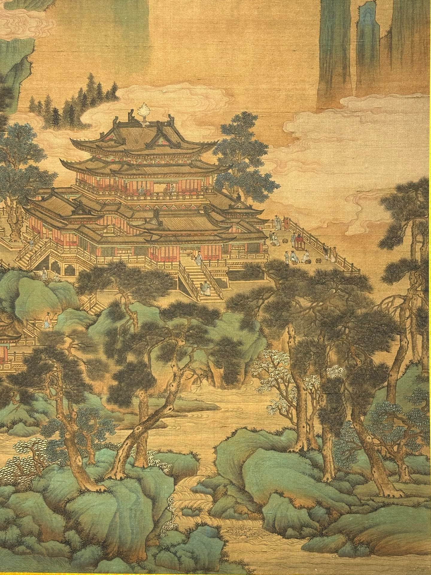 Chinese scroll painting Wang Ximeng