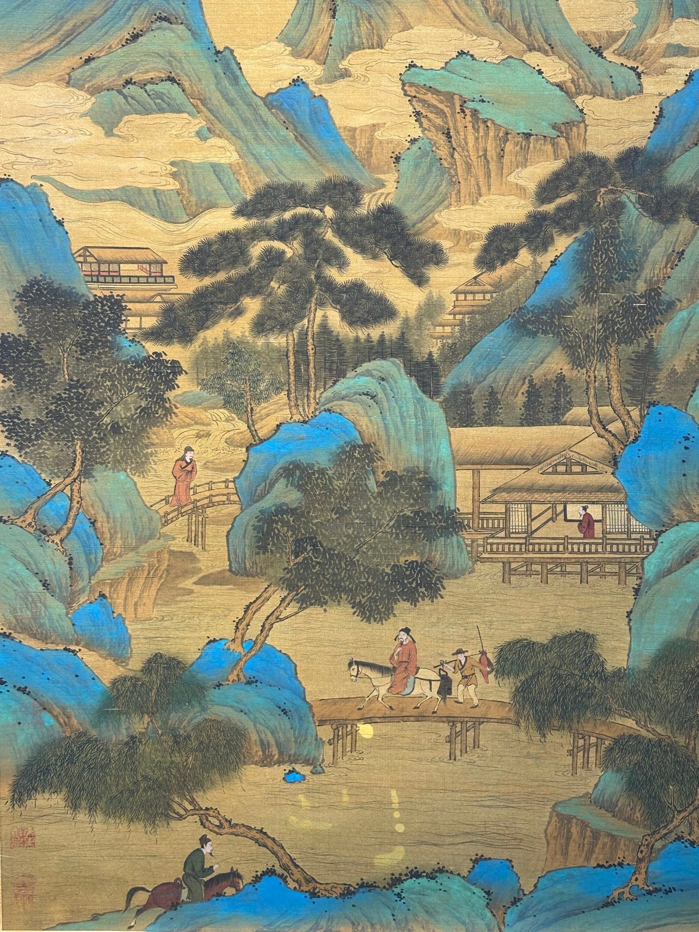 Chinese scroll painting Zhan Ziqian