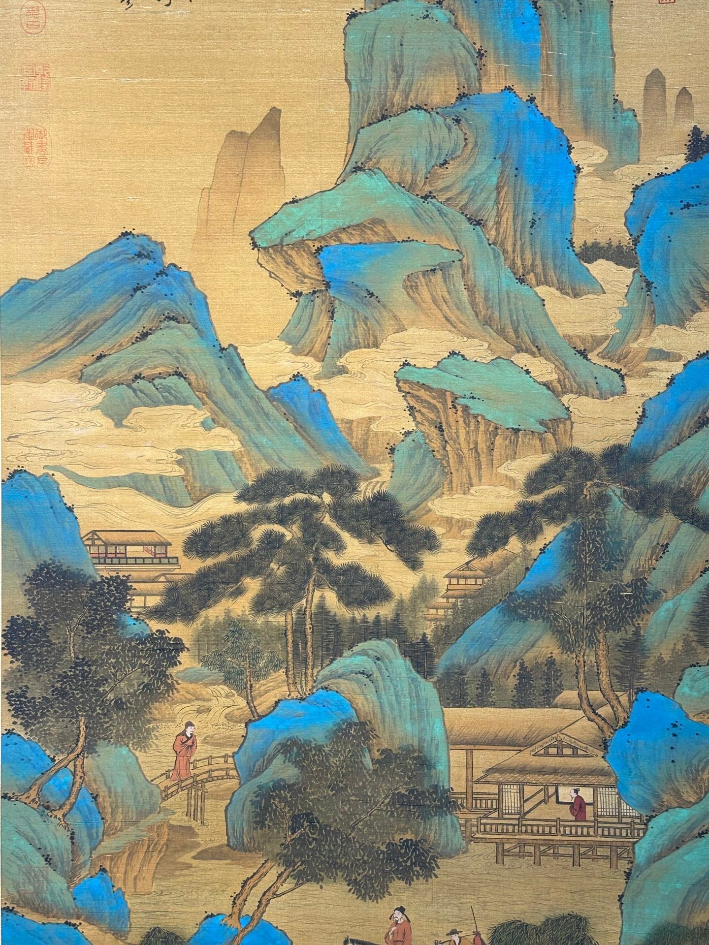 Chinese scroll painting Zhan Ziqian