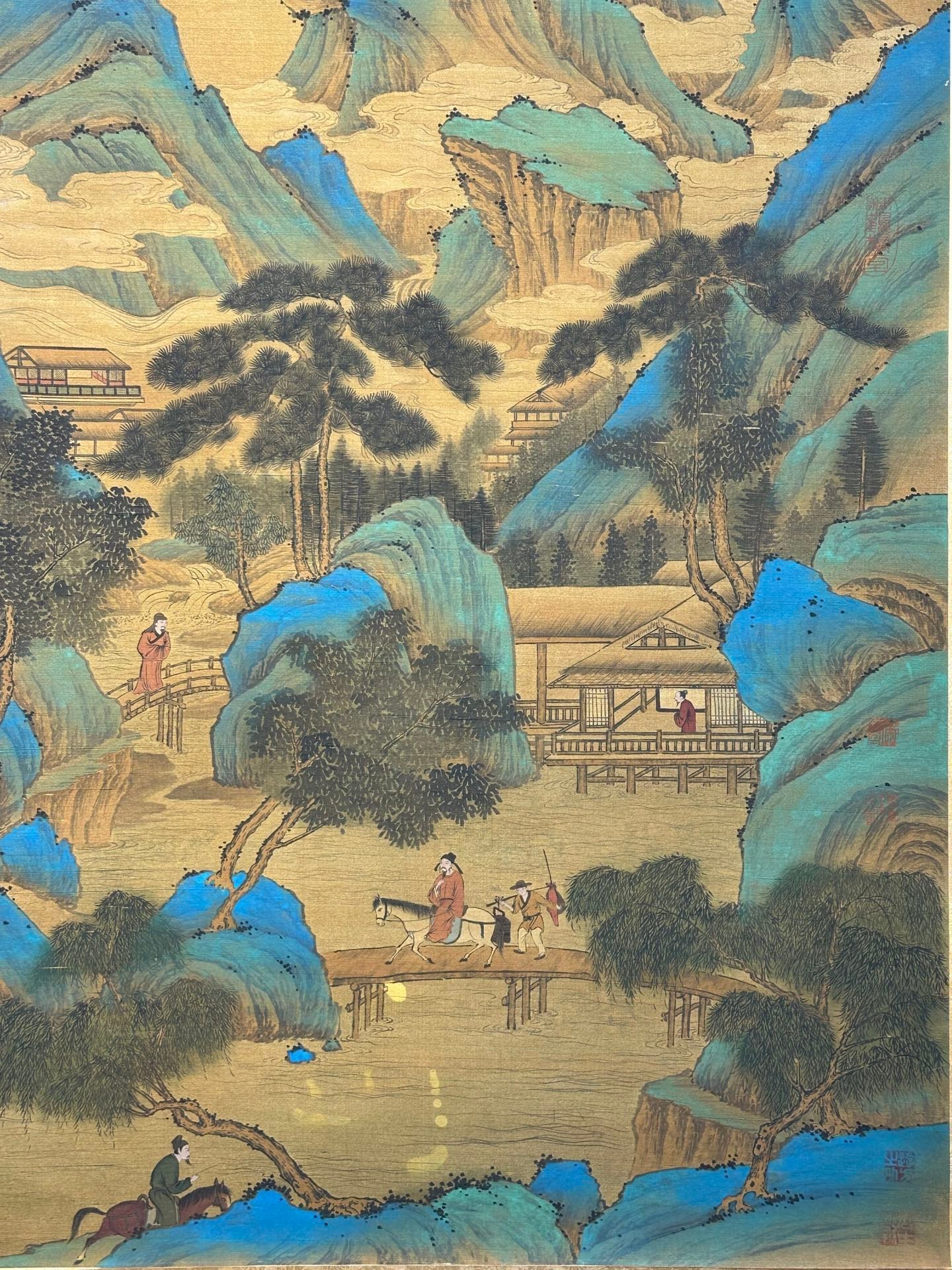 Chinese scroll painting Zhan Ziqian