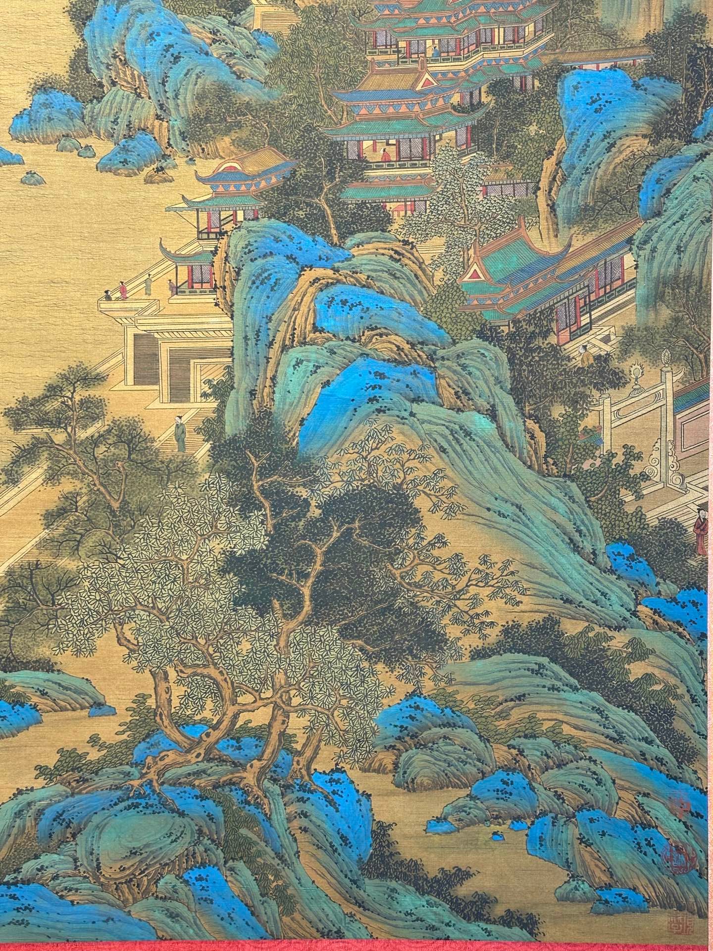 Chinese scroll painting Zhu Zhanji