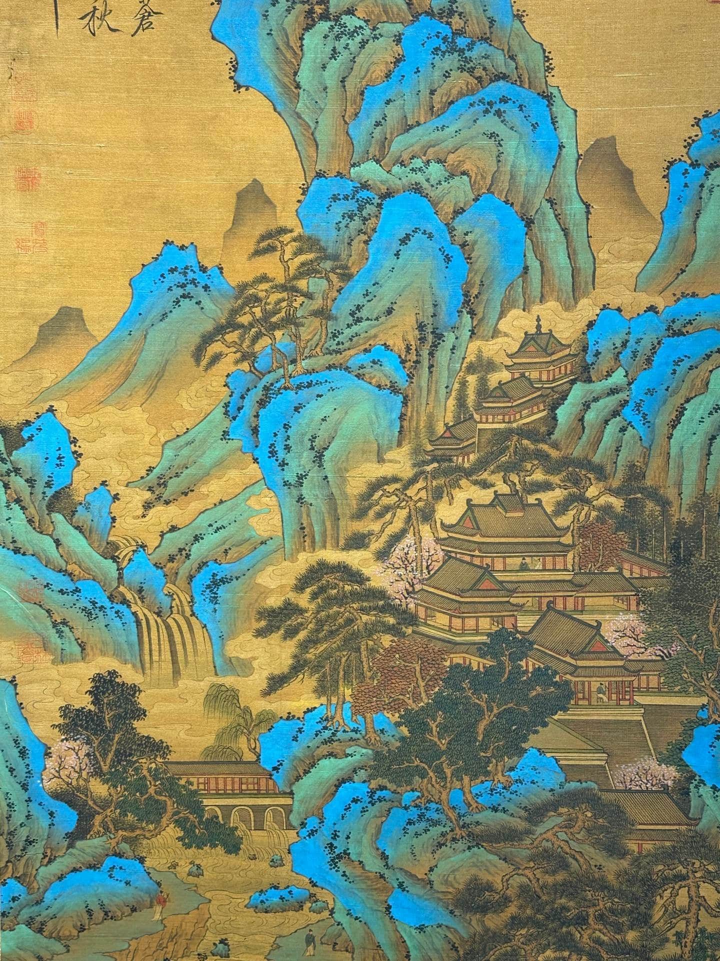 Chinese scroll painting Tang Taizong