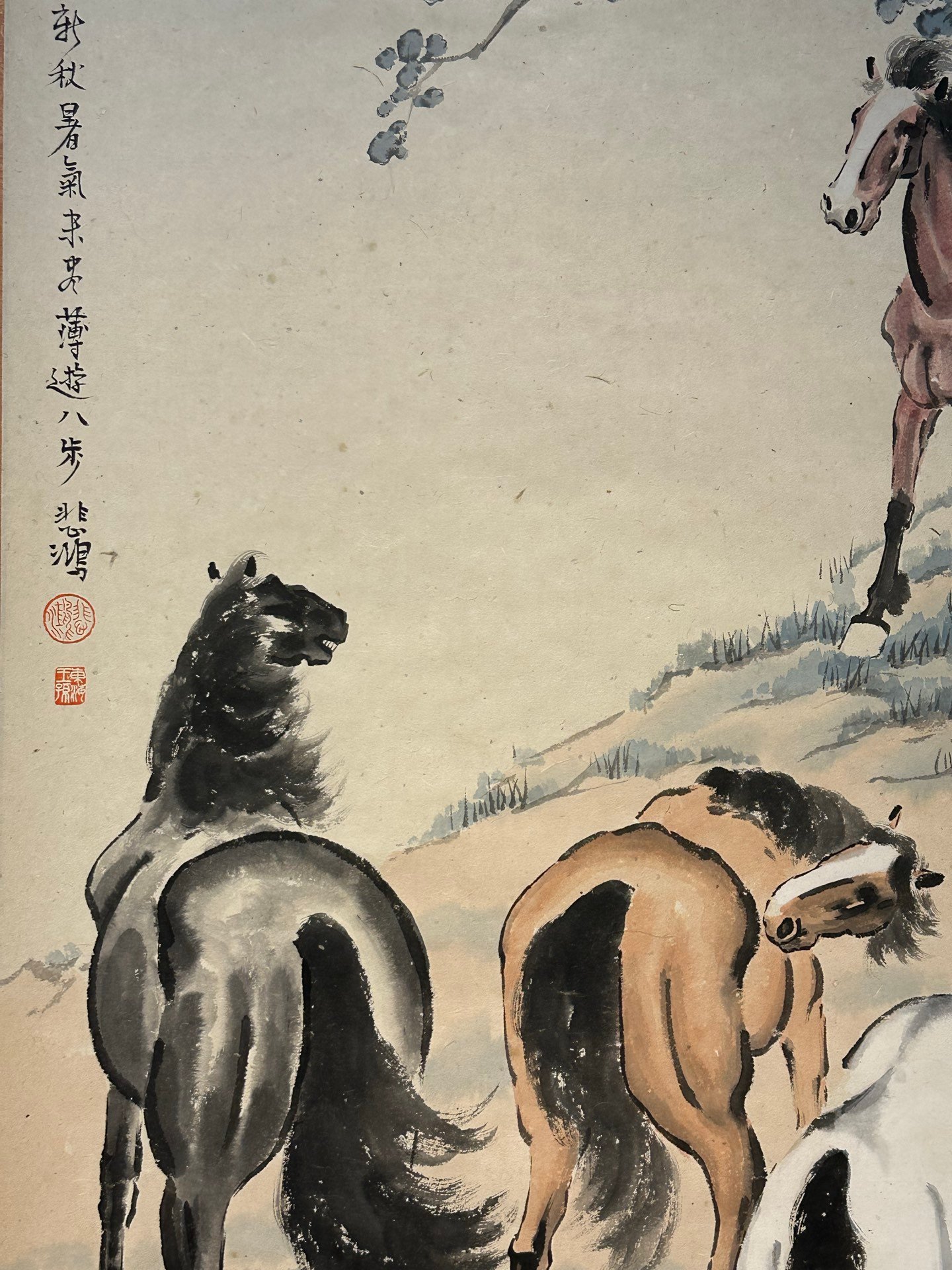 Chinese scroll painting Xu Beihong