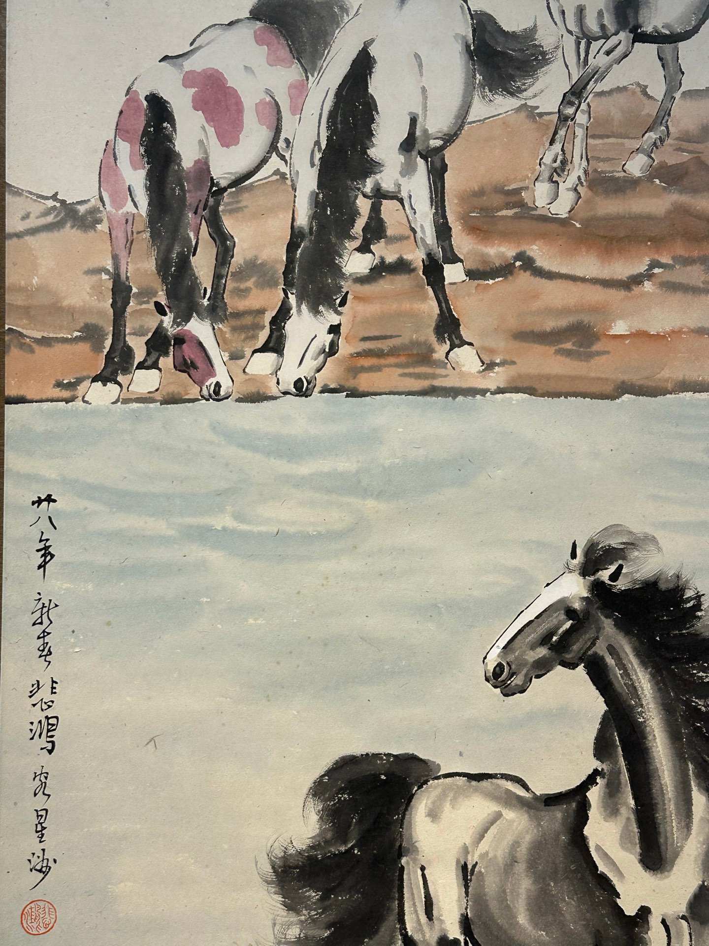 Chinese scroll painting Xu Beihong