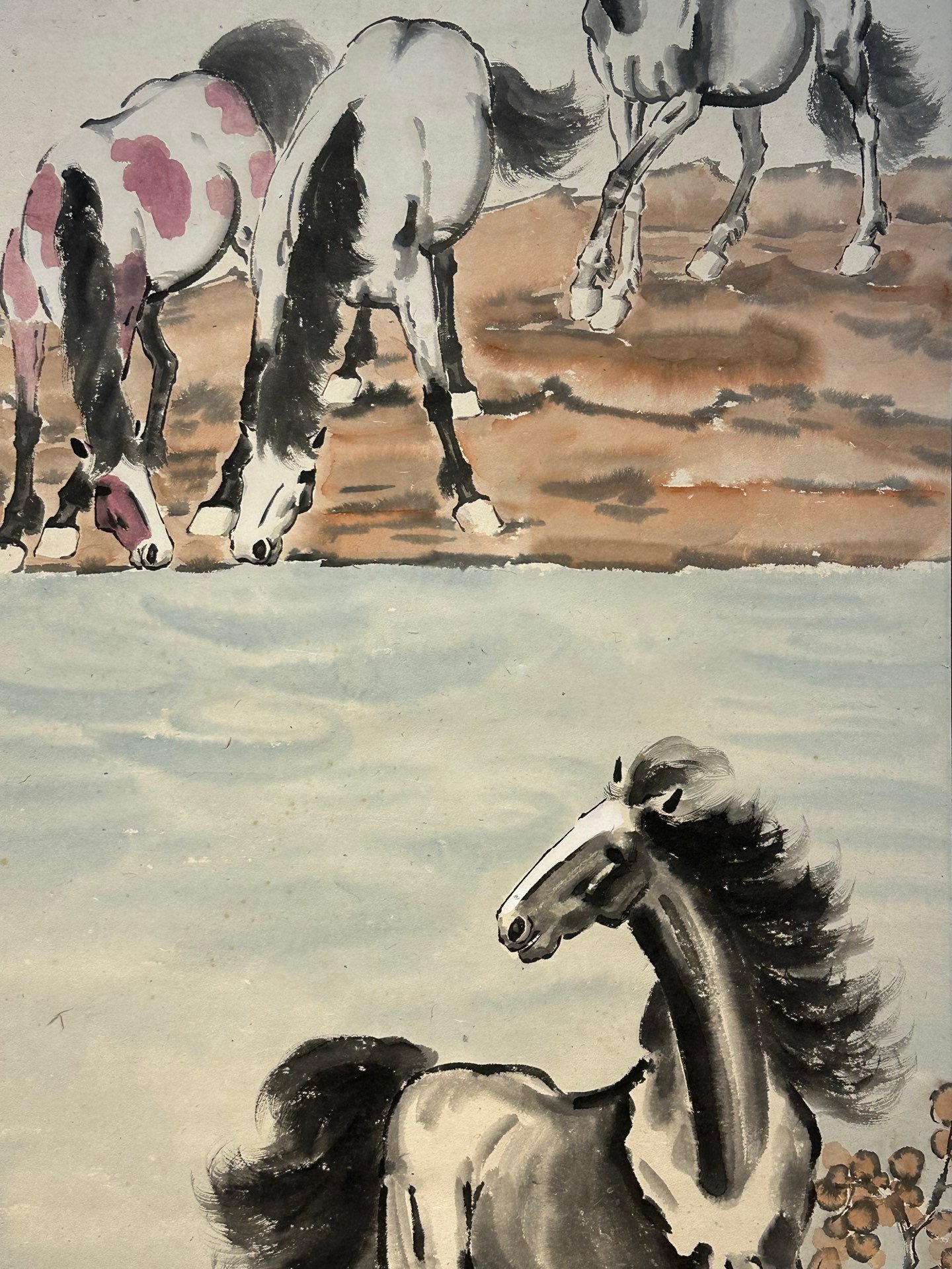 Chinese scroll painting Xu Beihong