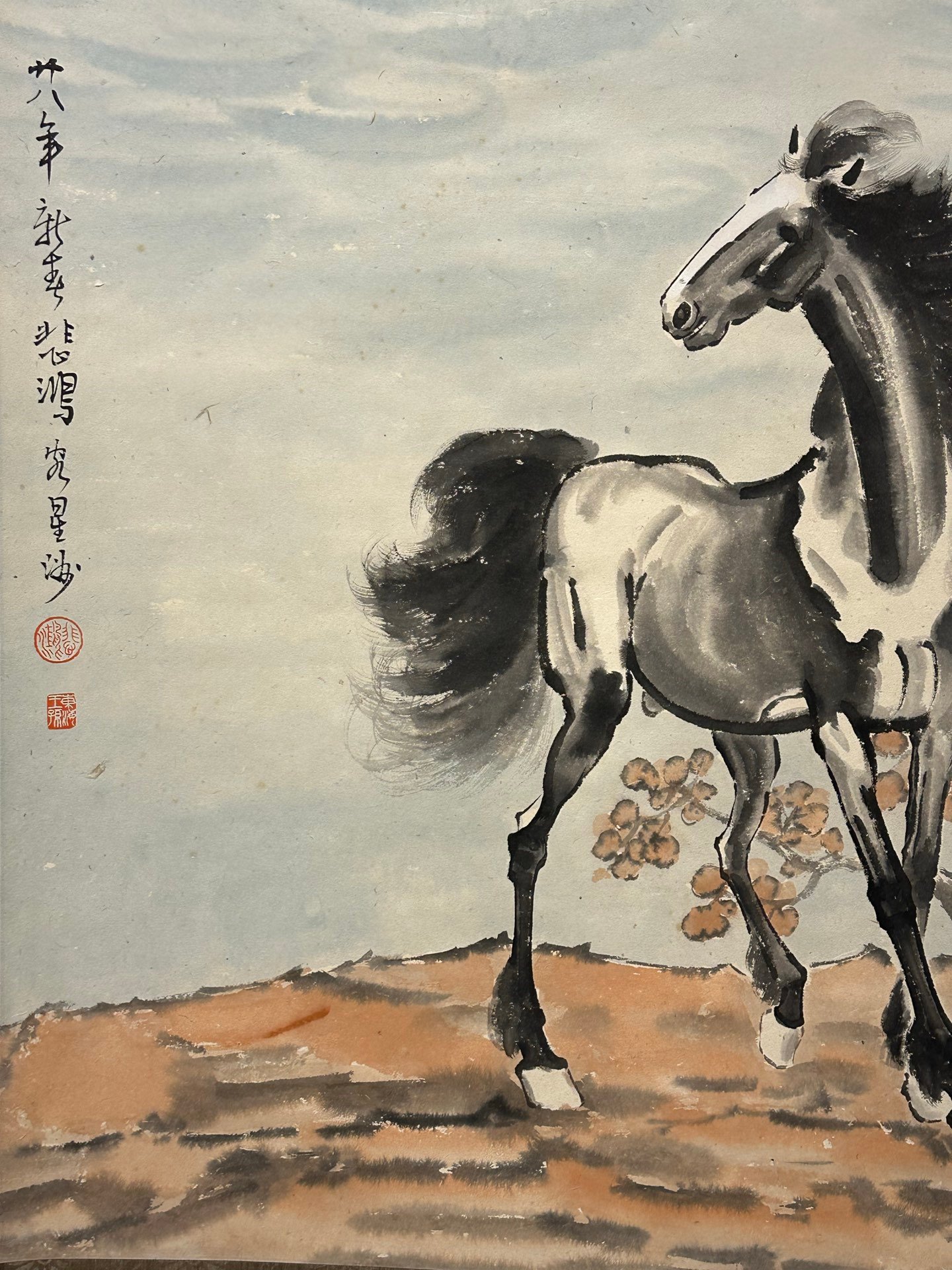 Chinese scroll painting Xu Beihong