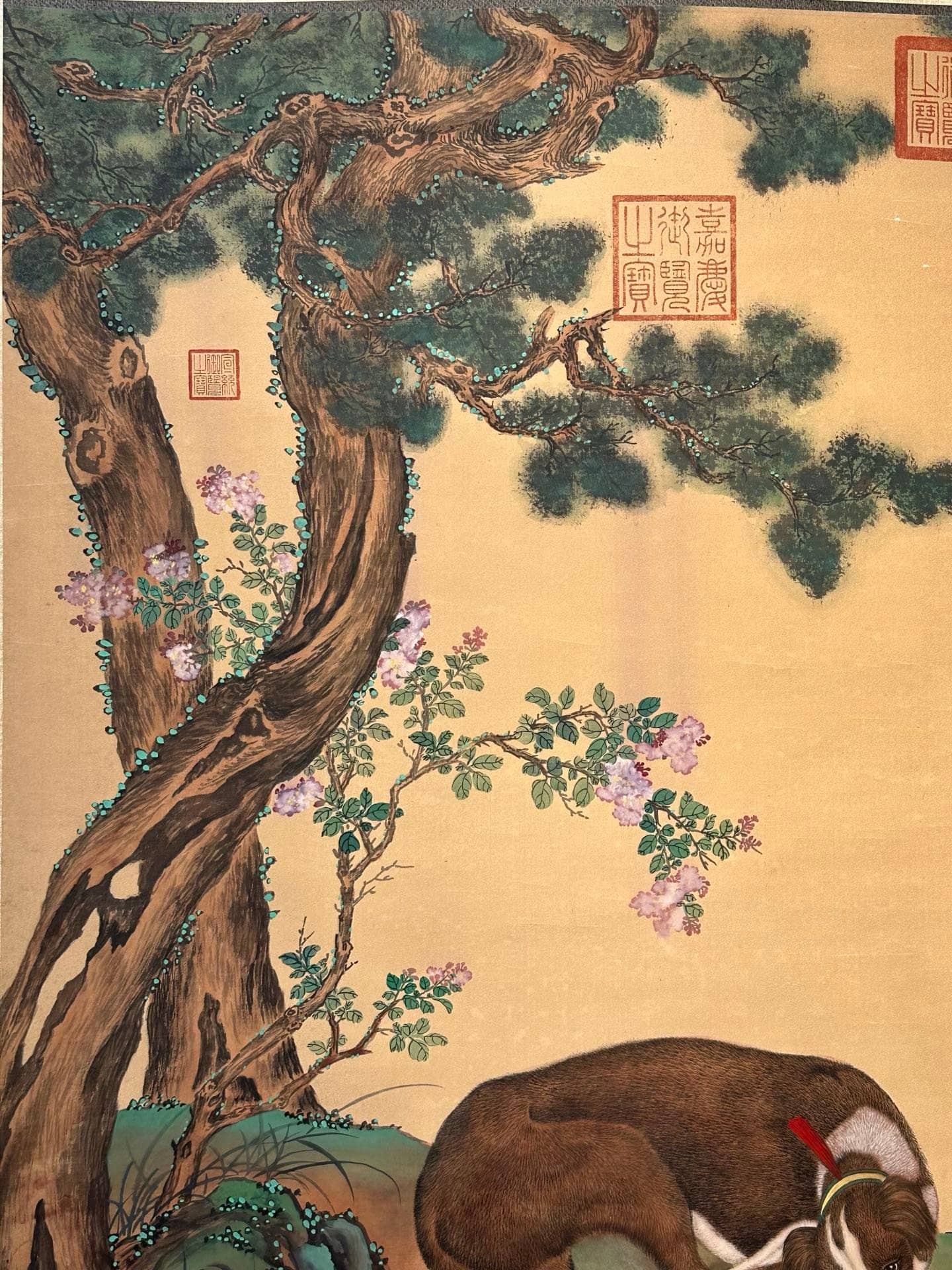 Chinese scroll painting Giuseppe