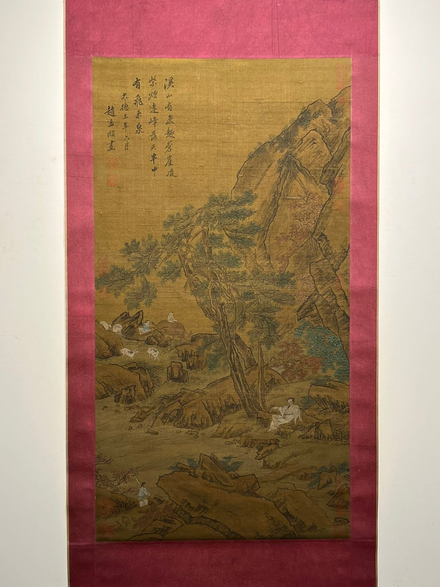 Chinese scroll painting Zhao Mengfu