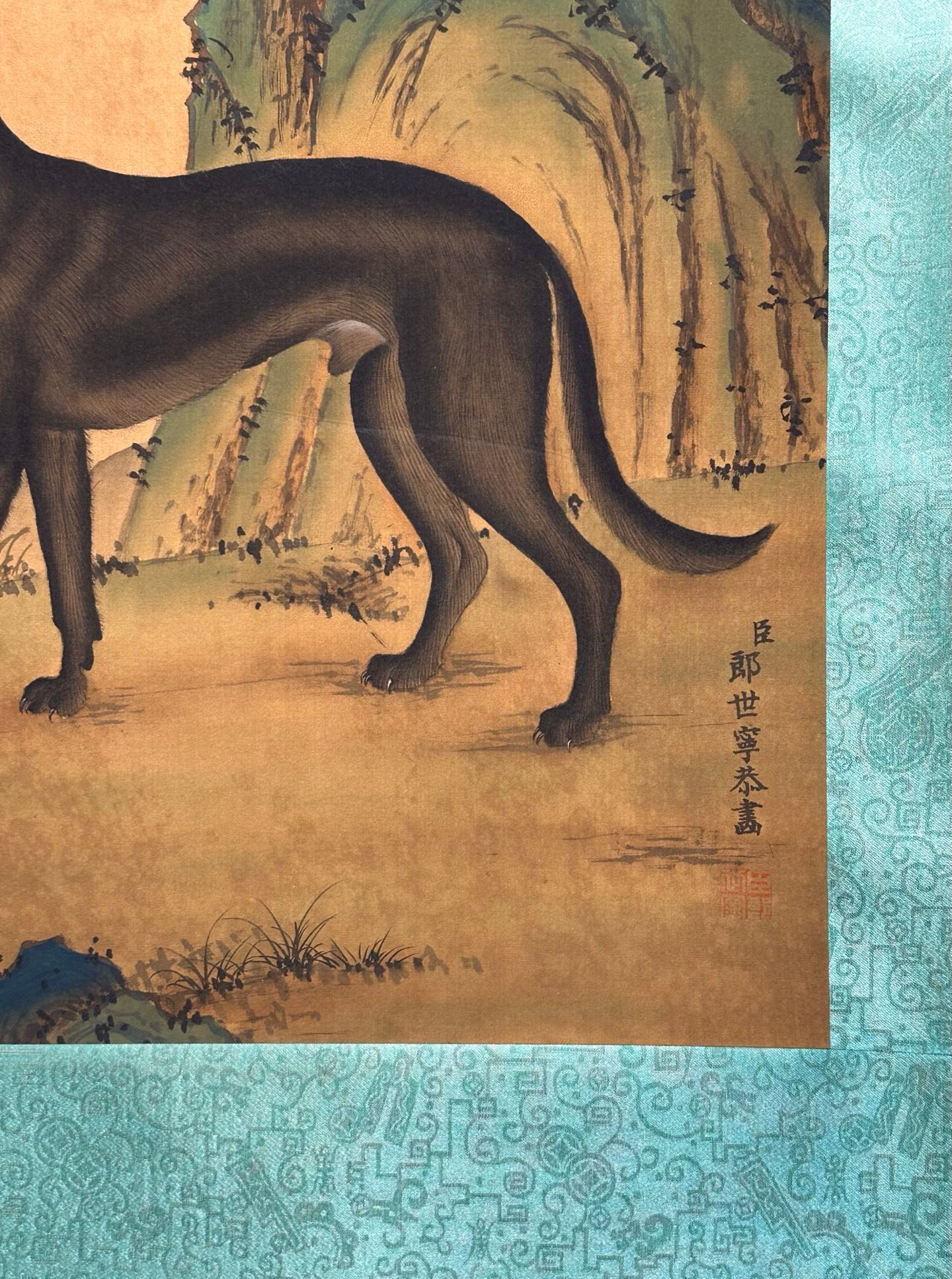 Chinese scroll painting Giuseppe