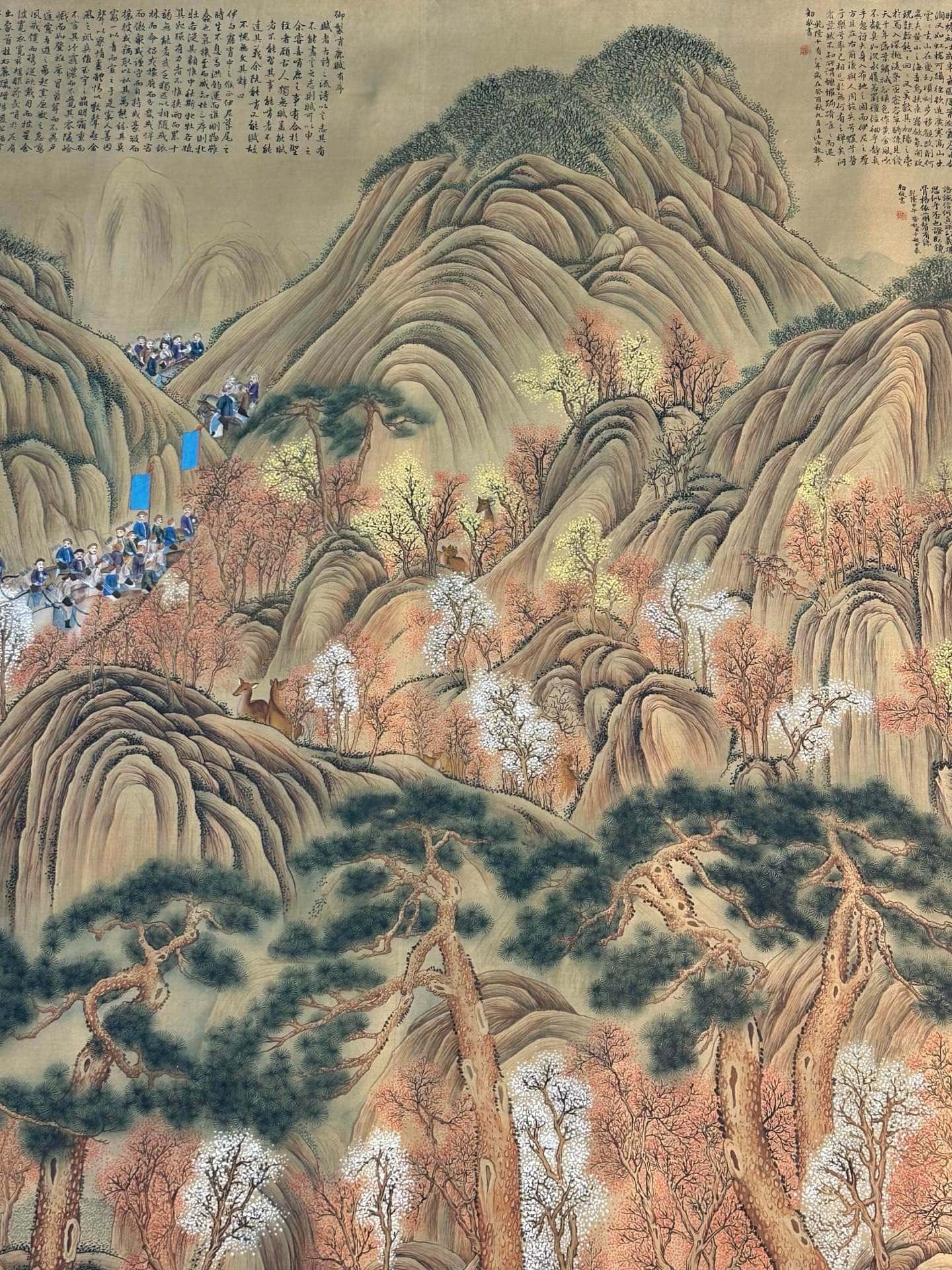 Chinese scroll painting Giuseppe