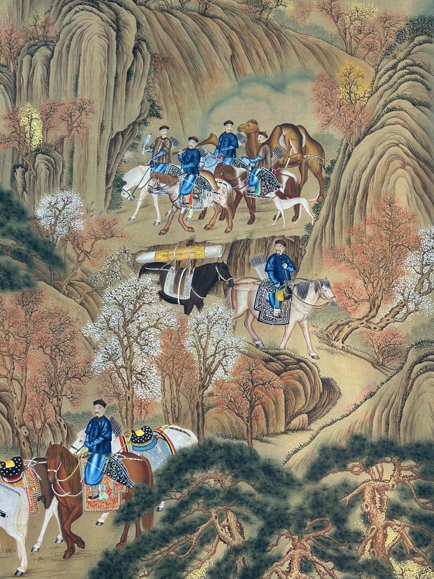 Chinese scroll painting Giuseppe