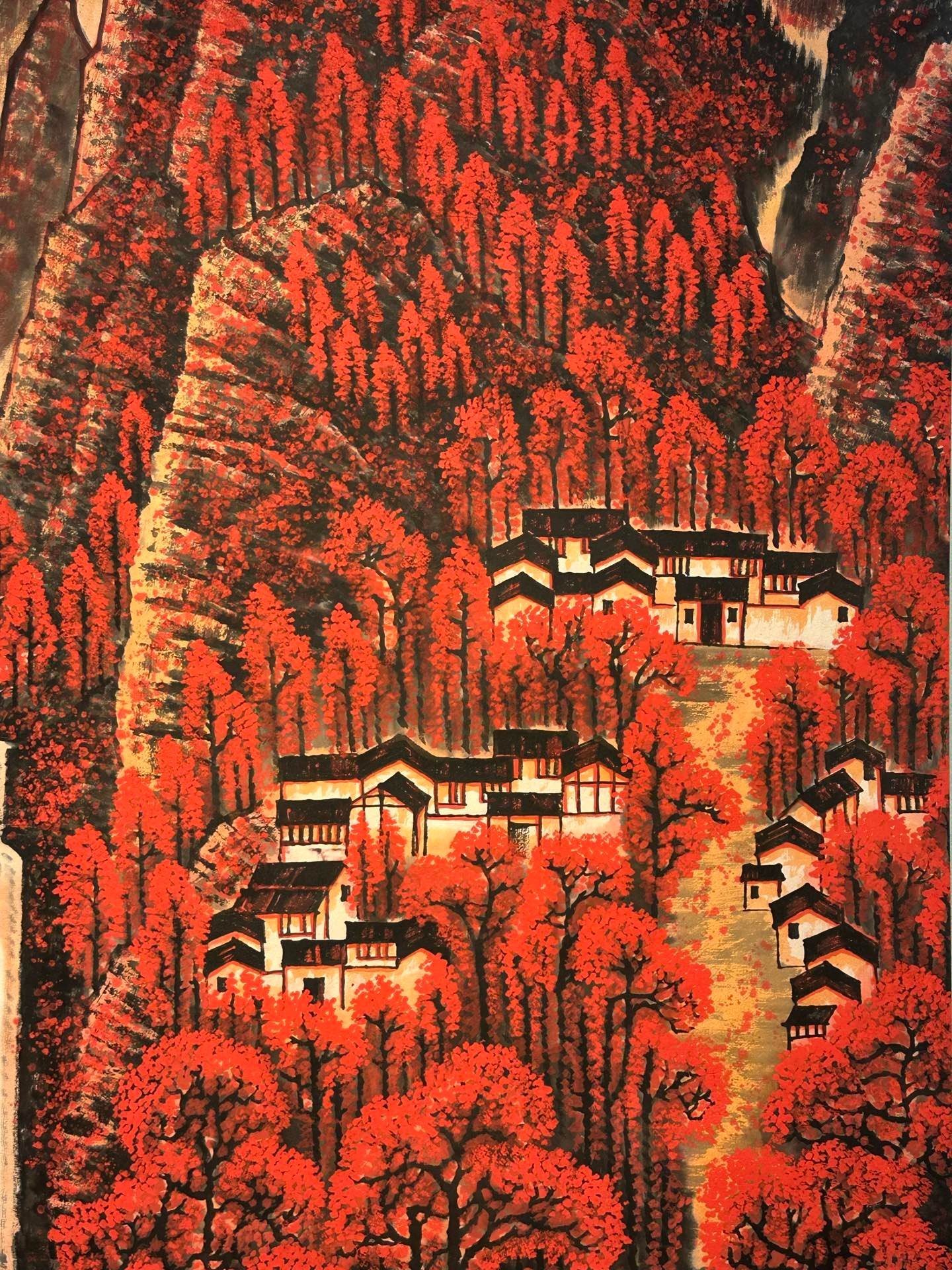 Chinese scroll painting Li Keran
