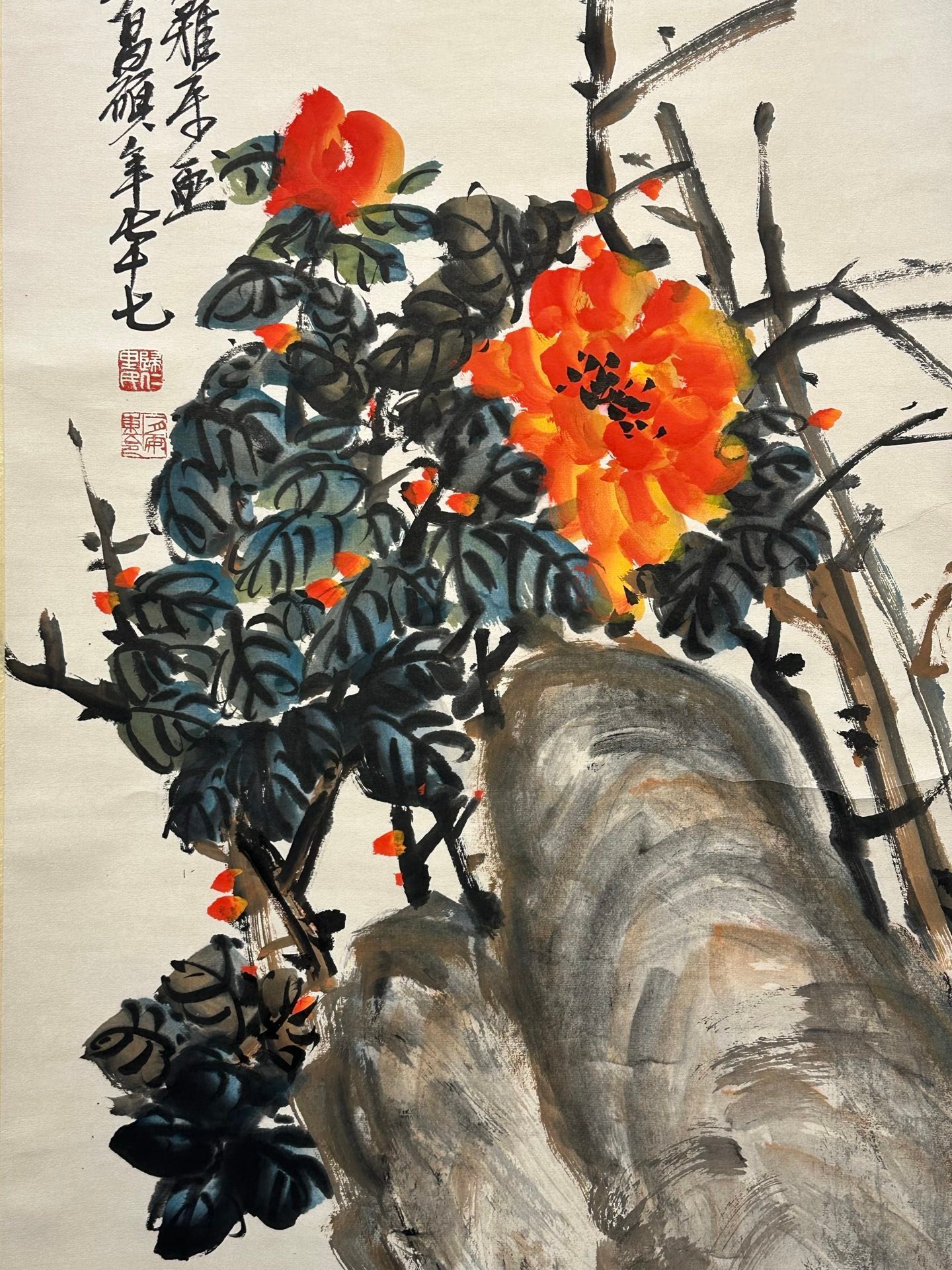 Chinese scroll painting Wu Changshuo